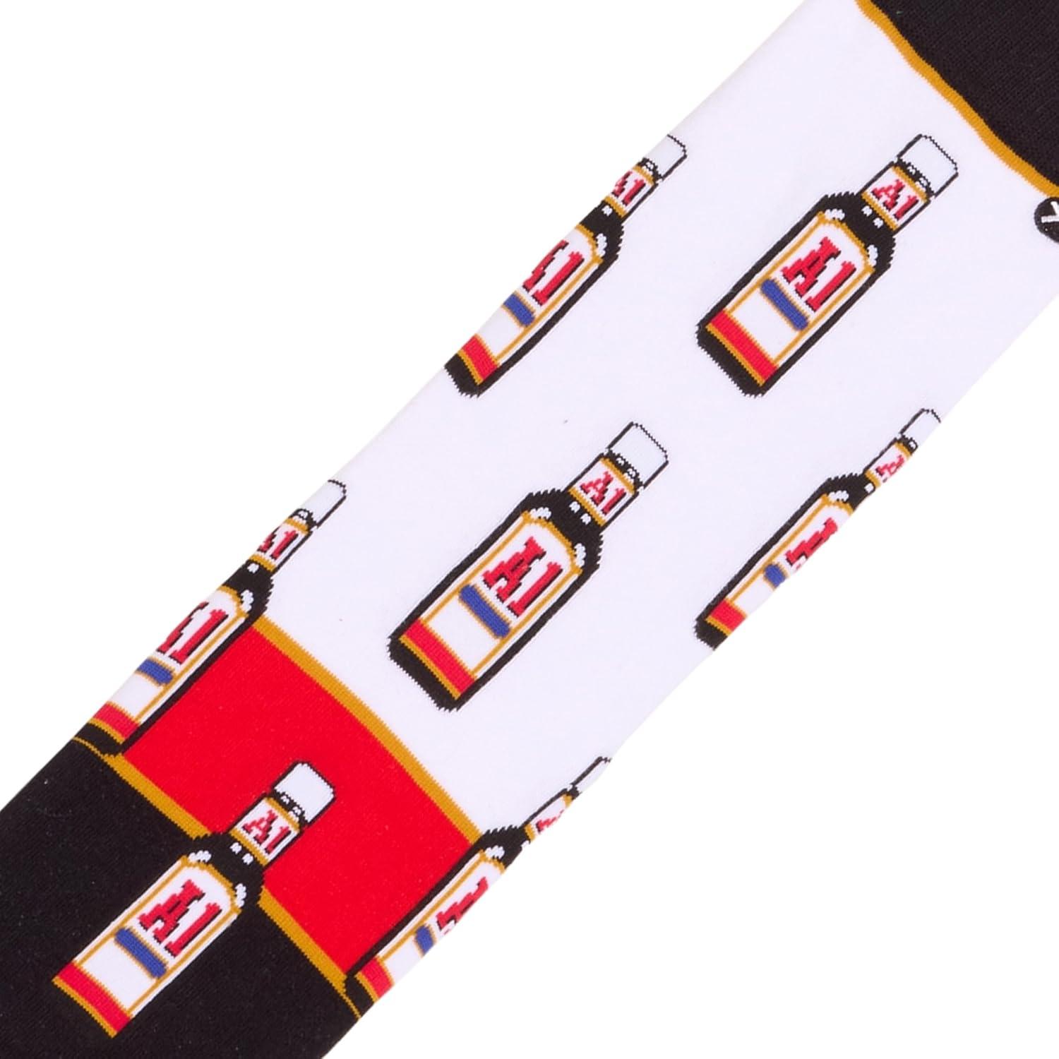 image:imageCool Socks Condiment Novelty Crew Socks for Men amp Women Fun FoodThemed Gift Colorful Everyday Crew Sock CollectionA1 Sauce Split