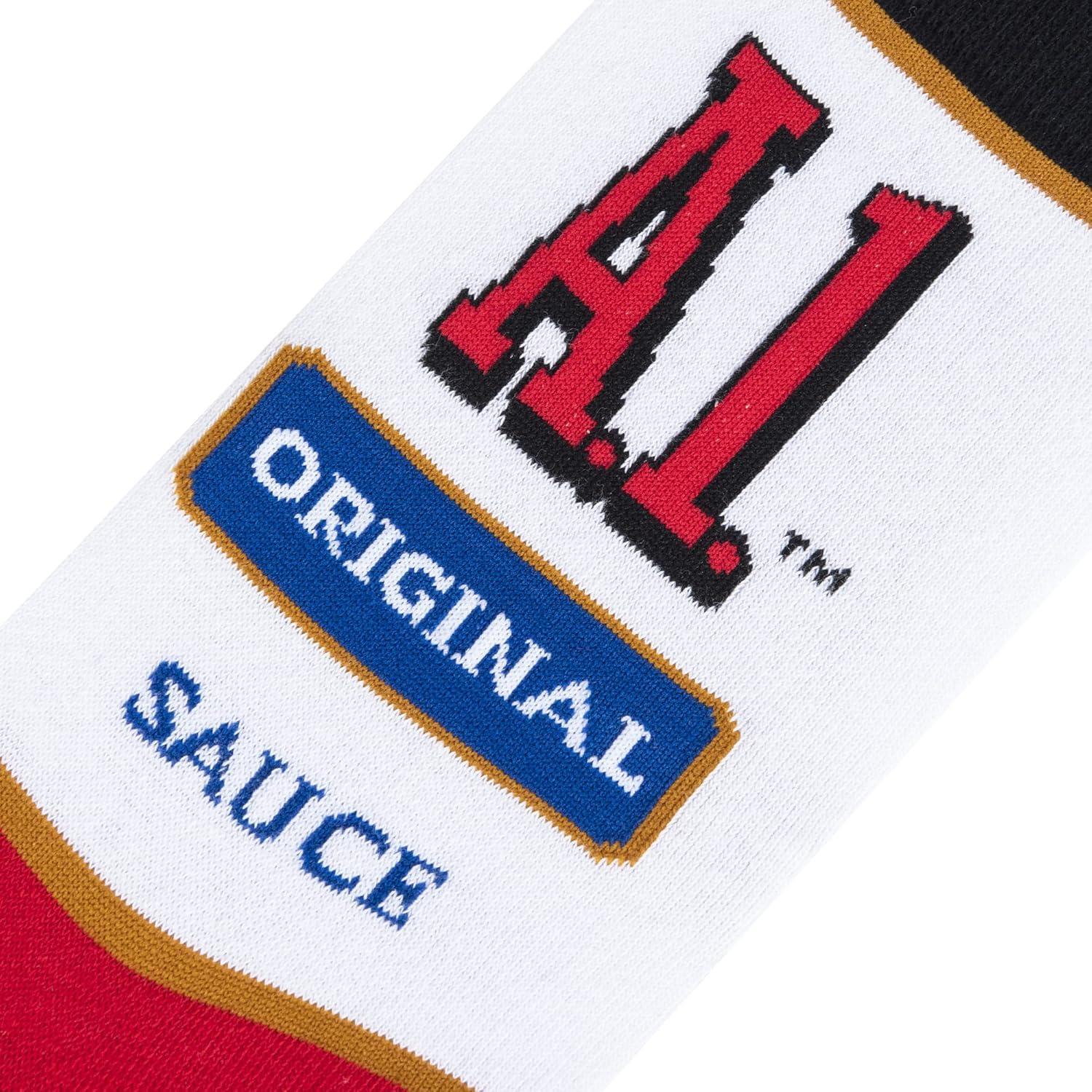 image:imageCool Socks Condiment Novelty Crew Socks for Men amp Women Fun FoodThemed Gift Colorful Everyday Crew Sock CollectionA1 Steak Sauce