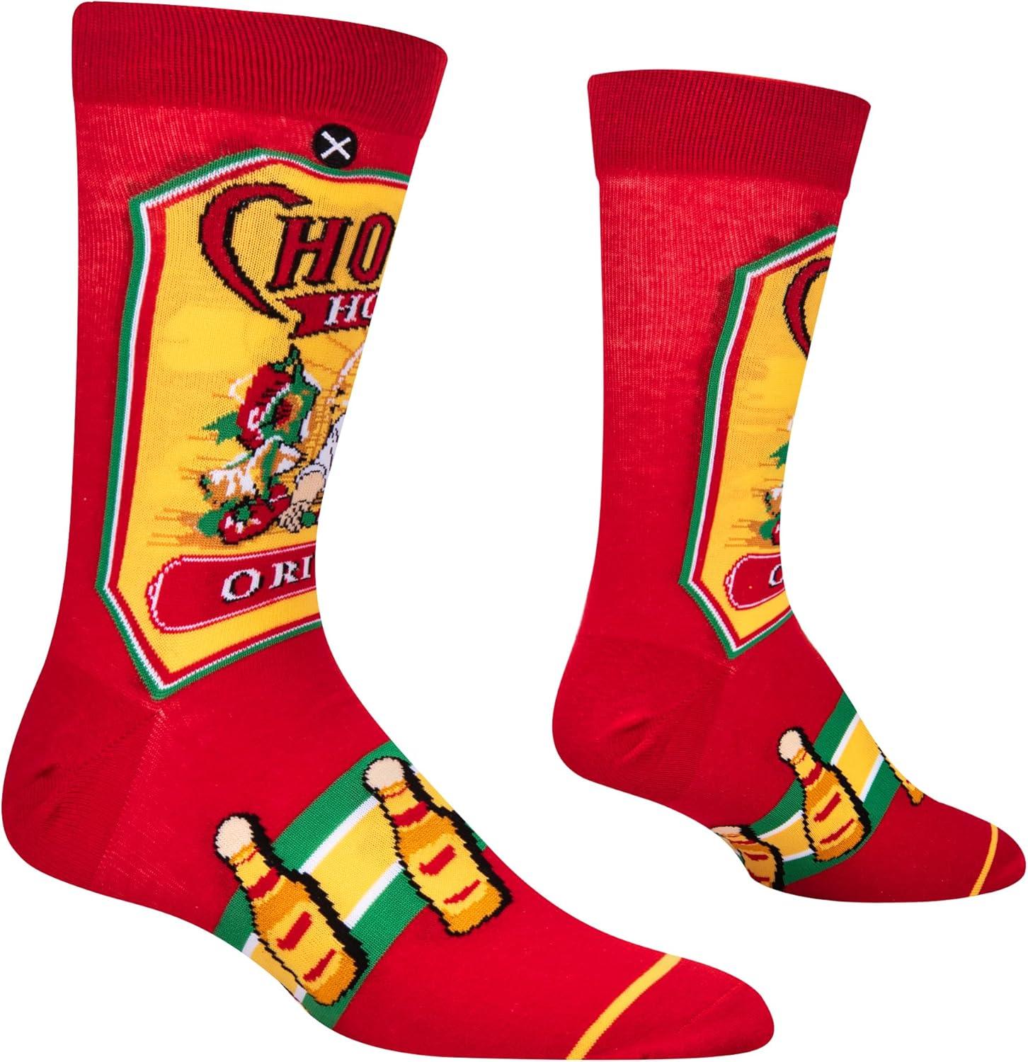 image:imageCool Socks Condiment Novelty Crew Socks for Men amp Women Fun FoodThemed Gift Colorful Everyday Crew Sock CollectionCholula Label