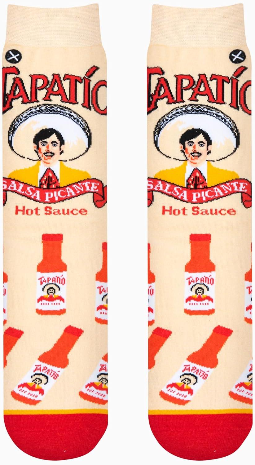 image:imageCool Socks Condiment Novelty Crew Socks for Men amp Women Fun FoodThemed Gift Colorful Everyday Crew Sock CollectionTapatio Bottles