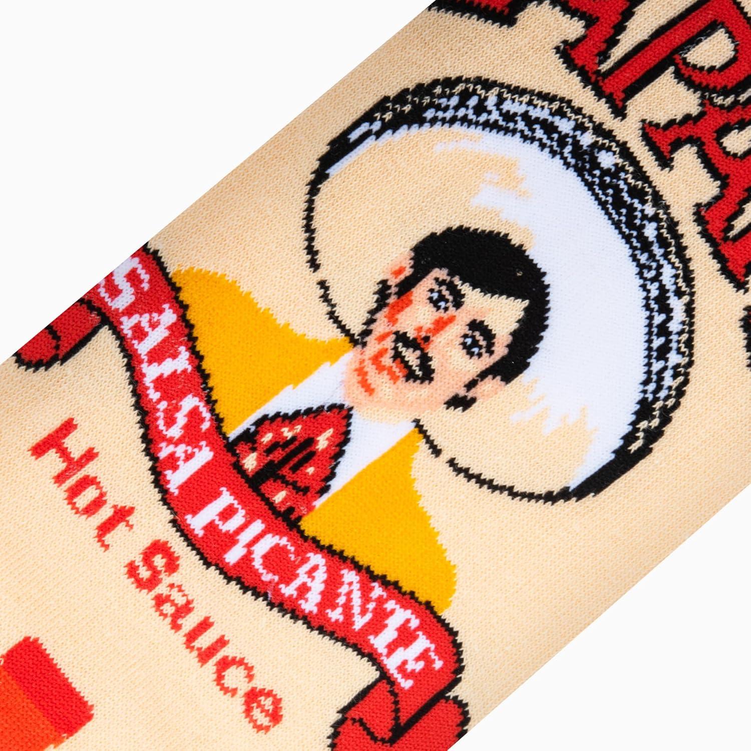 image:imageCool Socks Condiment Novelty Crew Socks for Men amp Women Fun FoodThemed Gift Colorful Everyday Crew Sock CollectionTapatio Bottles