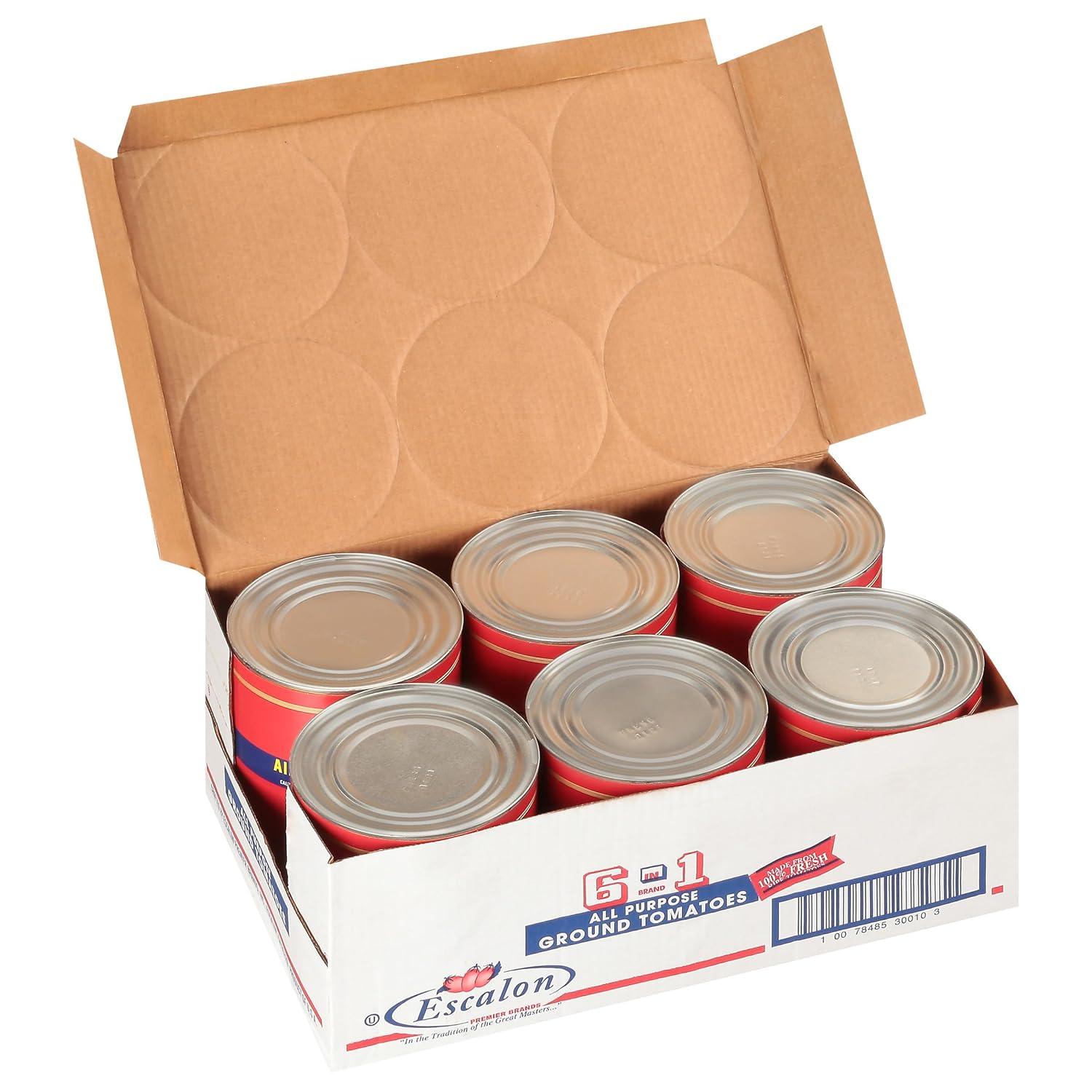 image:imageEscalon 6 in 1 All Purpose Ground Tomatoes 6 lb 9 oz Can