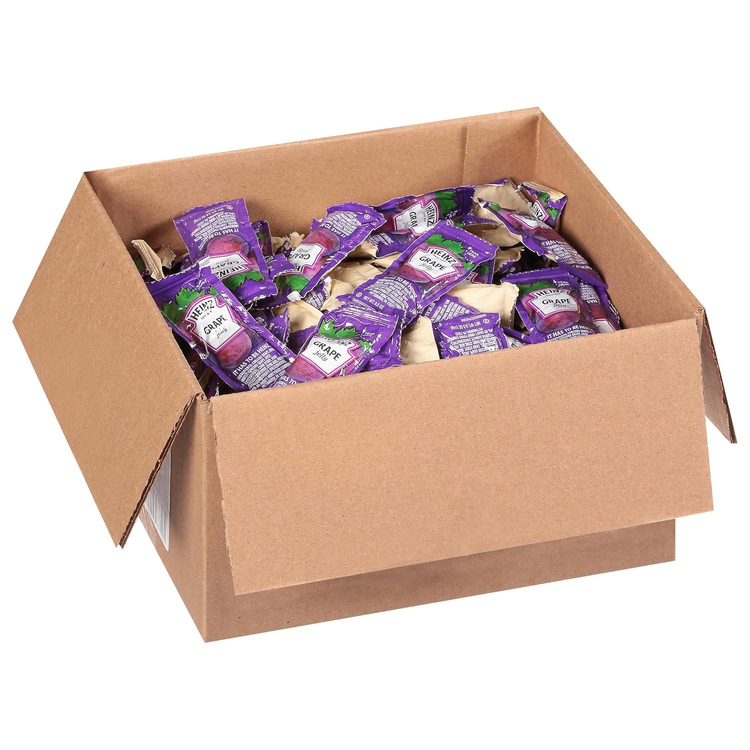 image:imageHeinz Grape Jelly Single Serve Packet 05 oz Packets Pack of 200