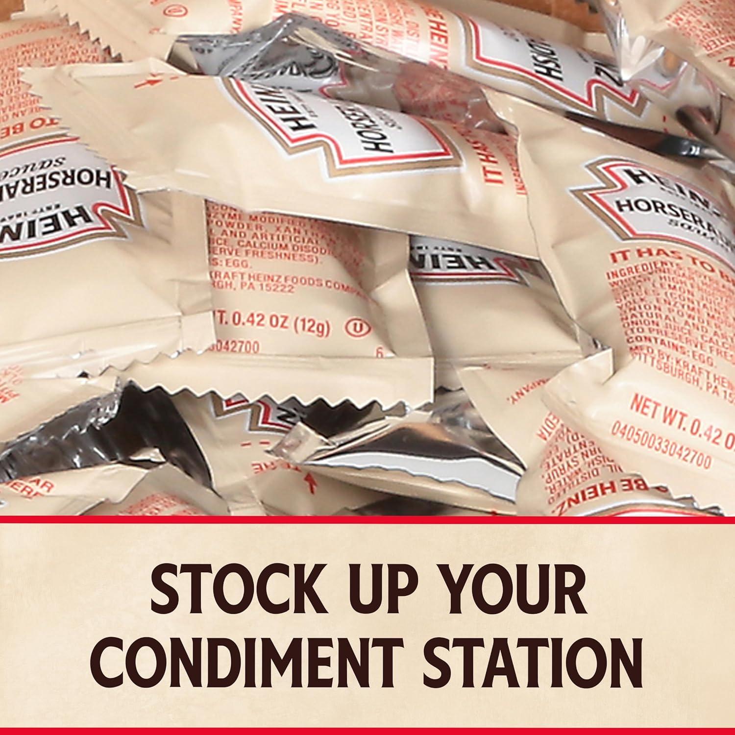 image:imageHeinz Horseradish Sauce Single Serve Packet 04 oz Packets Pack of 200Horseradish