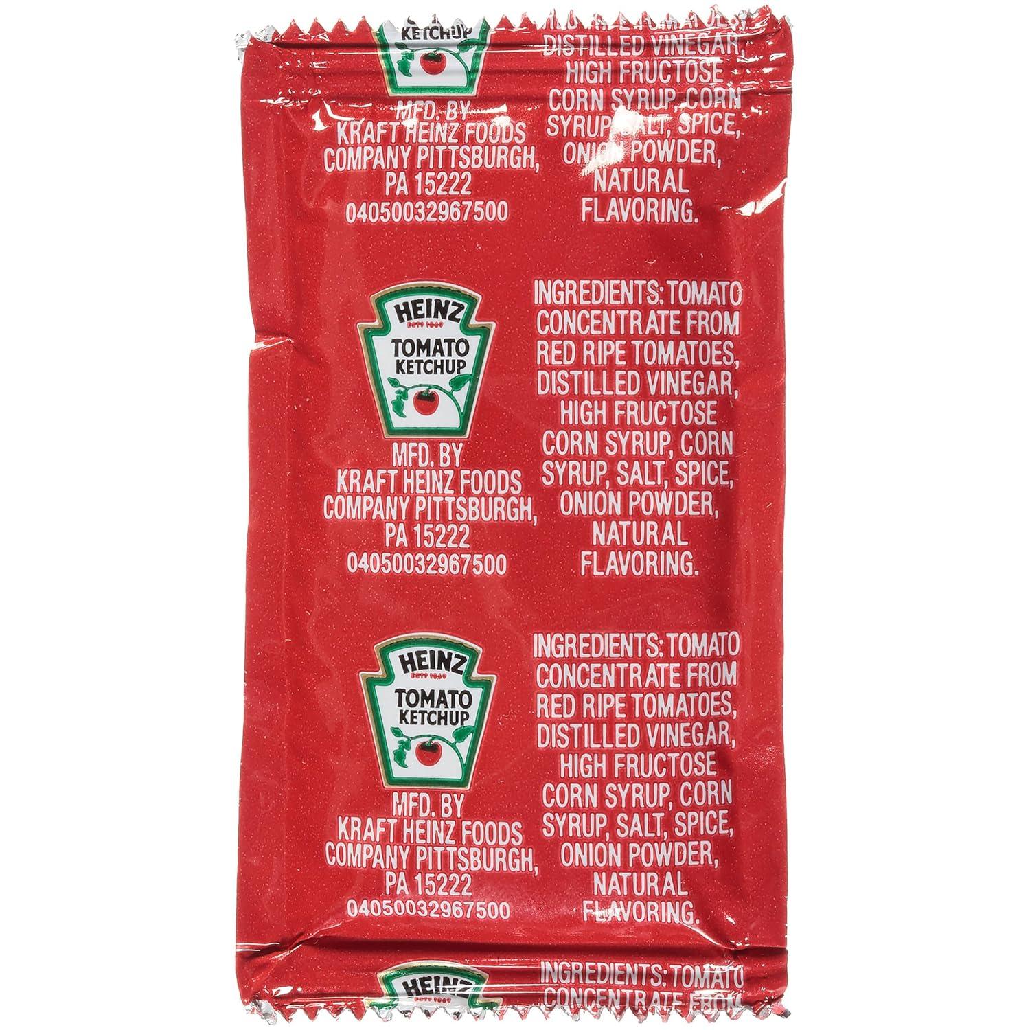 image:imageHeinz Ketchup Single Serve Packet 025 oz Packets Pack of 750025 Ounce Pack of 750