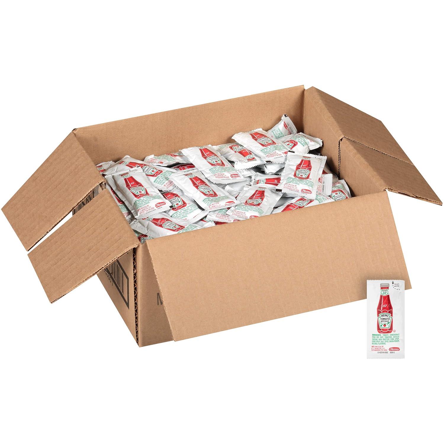 image:imageHeinz Ketchup Single Serve Packet 025 oz Packets Pack of 75003 Ounce Pack of 200