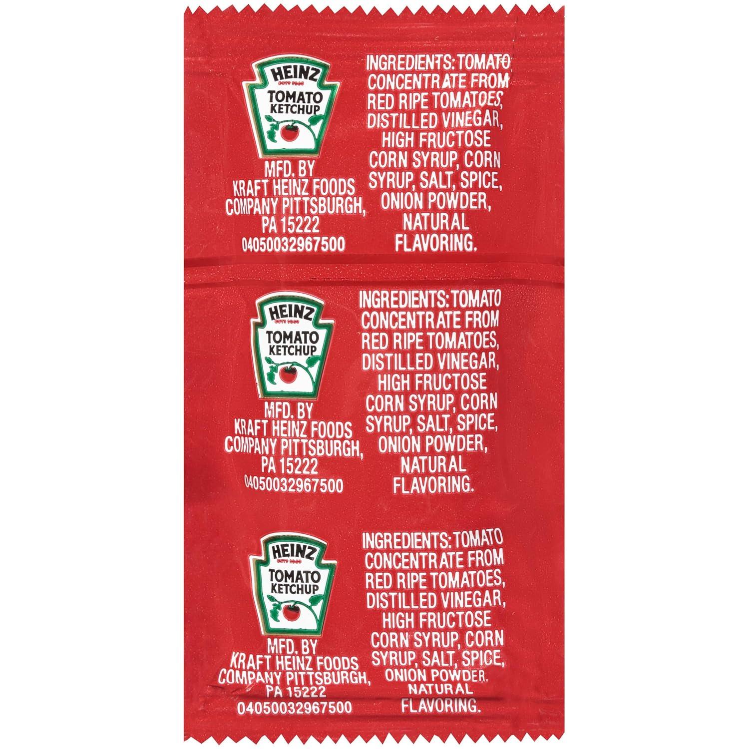 image:imageHeinz Ketchup Single Serve Packet 025 oz Packets Pack of 75003 Ounce Pack of 500
