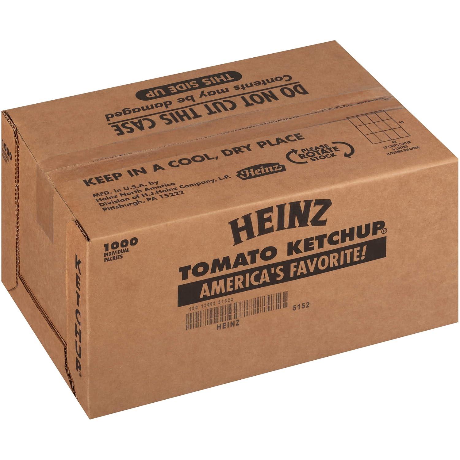 image:imageHeinz Ketchup Single Serve Packet 025 oz Packets Pack of 750039 Ounce Pack of 1000
