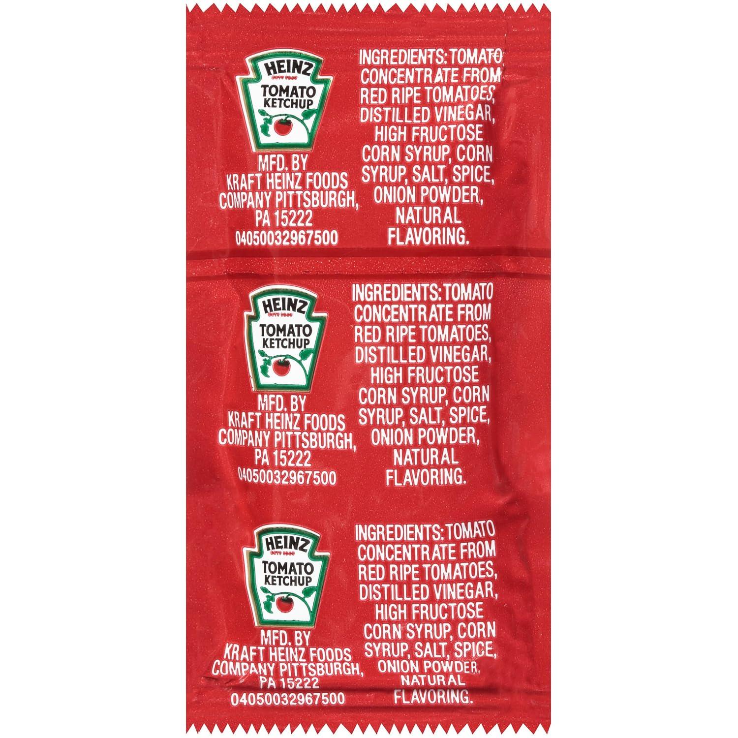 image:imageHeinz Ketchup Single Serve Packets 9g Packets Pack of 100003 Ounce Pack of 1000