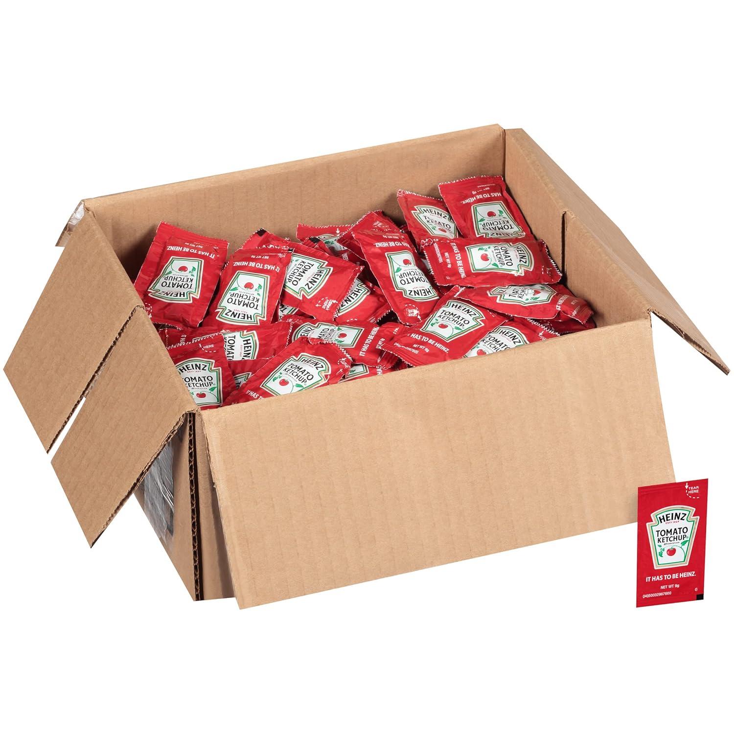image:imageHeinz Ketchup Single Serve Packets 9g Packets Pack of 100003 Ounce Pack of 200