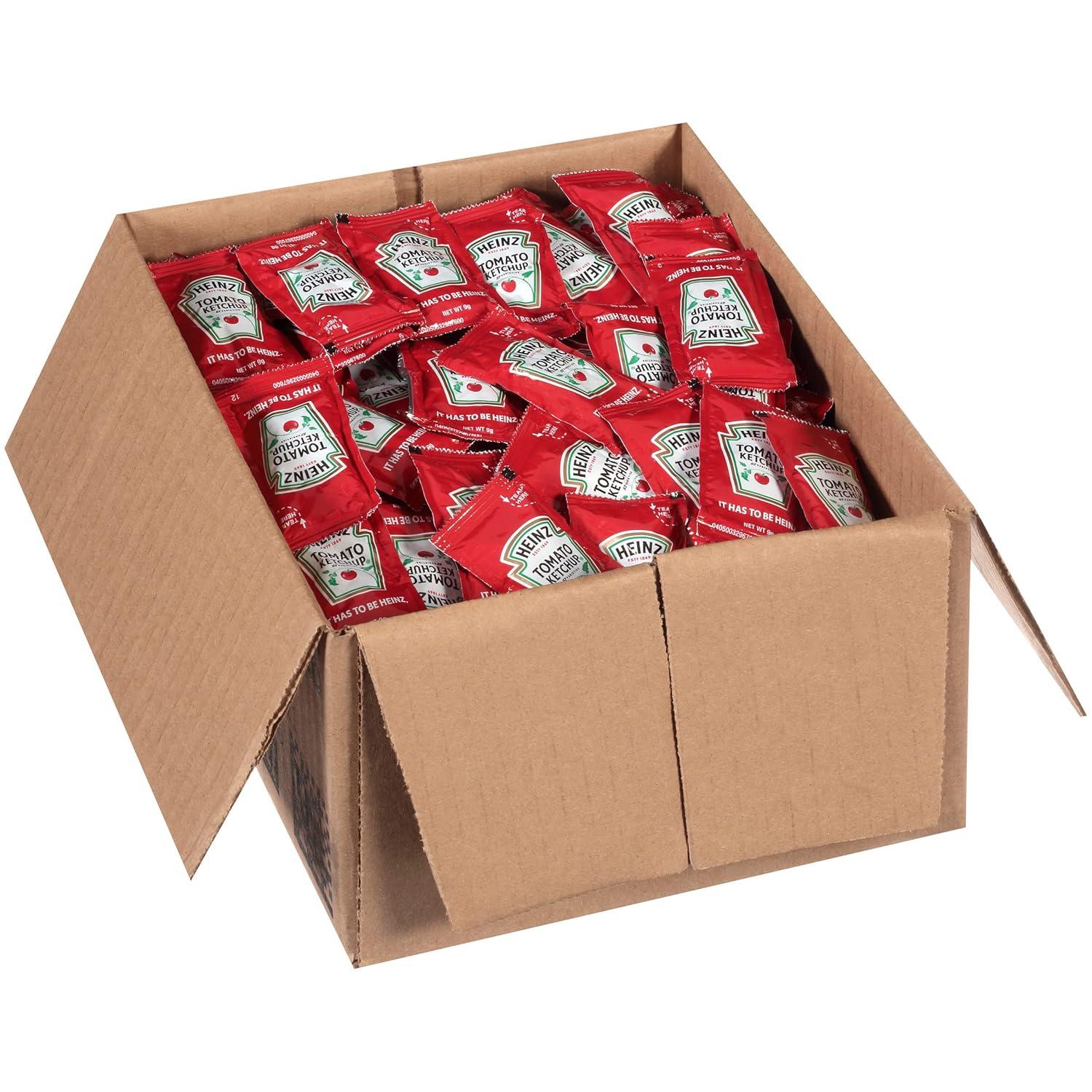 image:imageHeinz Ketchup Single Serve Packets 9g Packets Pack of 100003 Ounce Pack of 200