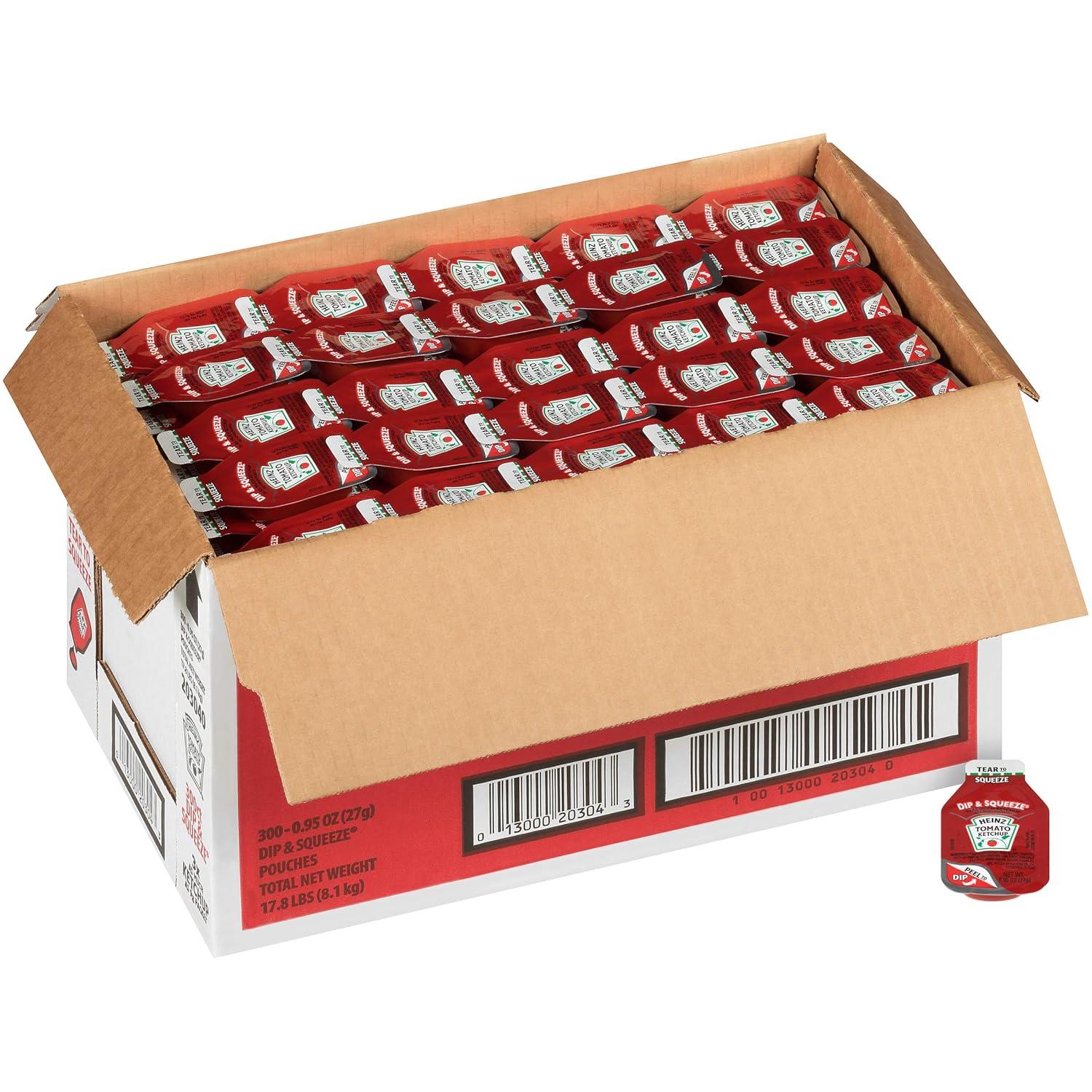 image:imageHeinz Ketchup Single Serve Packets 9g Packets Pack of 1000095 Ounce Pack of 300