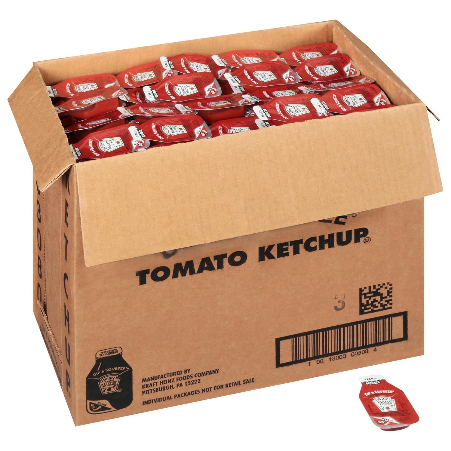 image:imageHeinz Ketchup Single Serve Packets 9g Packets Pack of 1000095 Ounce Pack of 500