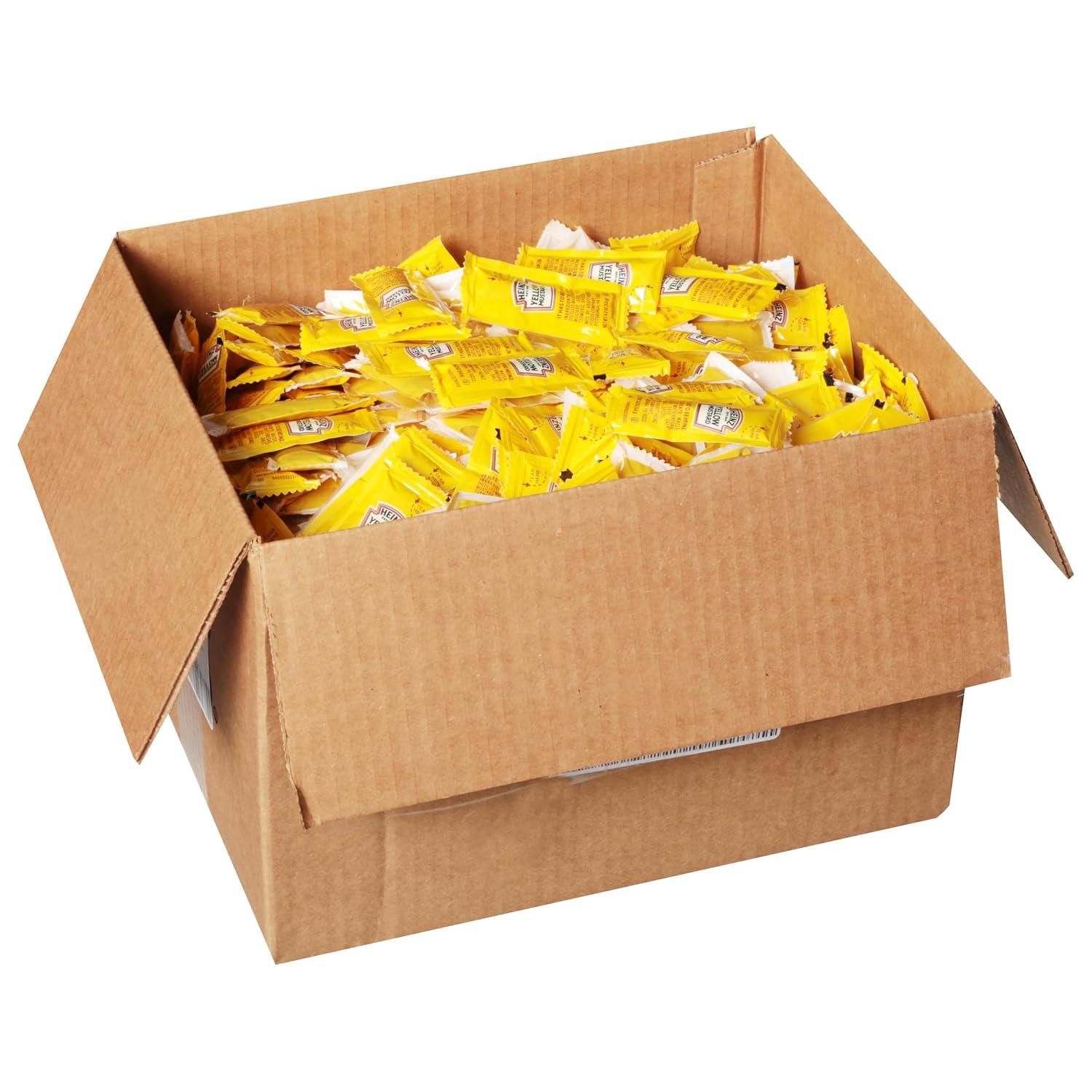 image:imageHeinz Mild Mustard Single Serve Packet 02 oz Packets Pack of 50002 Ounce Pack of 1