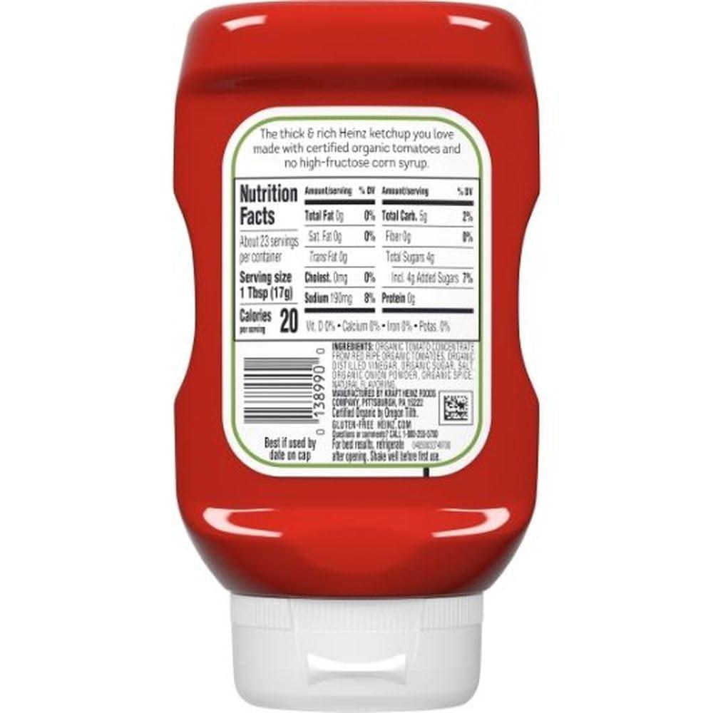 image:imageHeinz Organic Tomato Ketchup 32 oz BottleKetchup