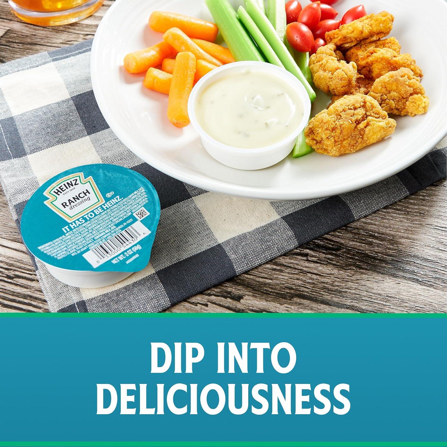 image:imageHeinz Ranch Dressing Single Serve Packet 2 oz Packets Pack of 60Ranch