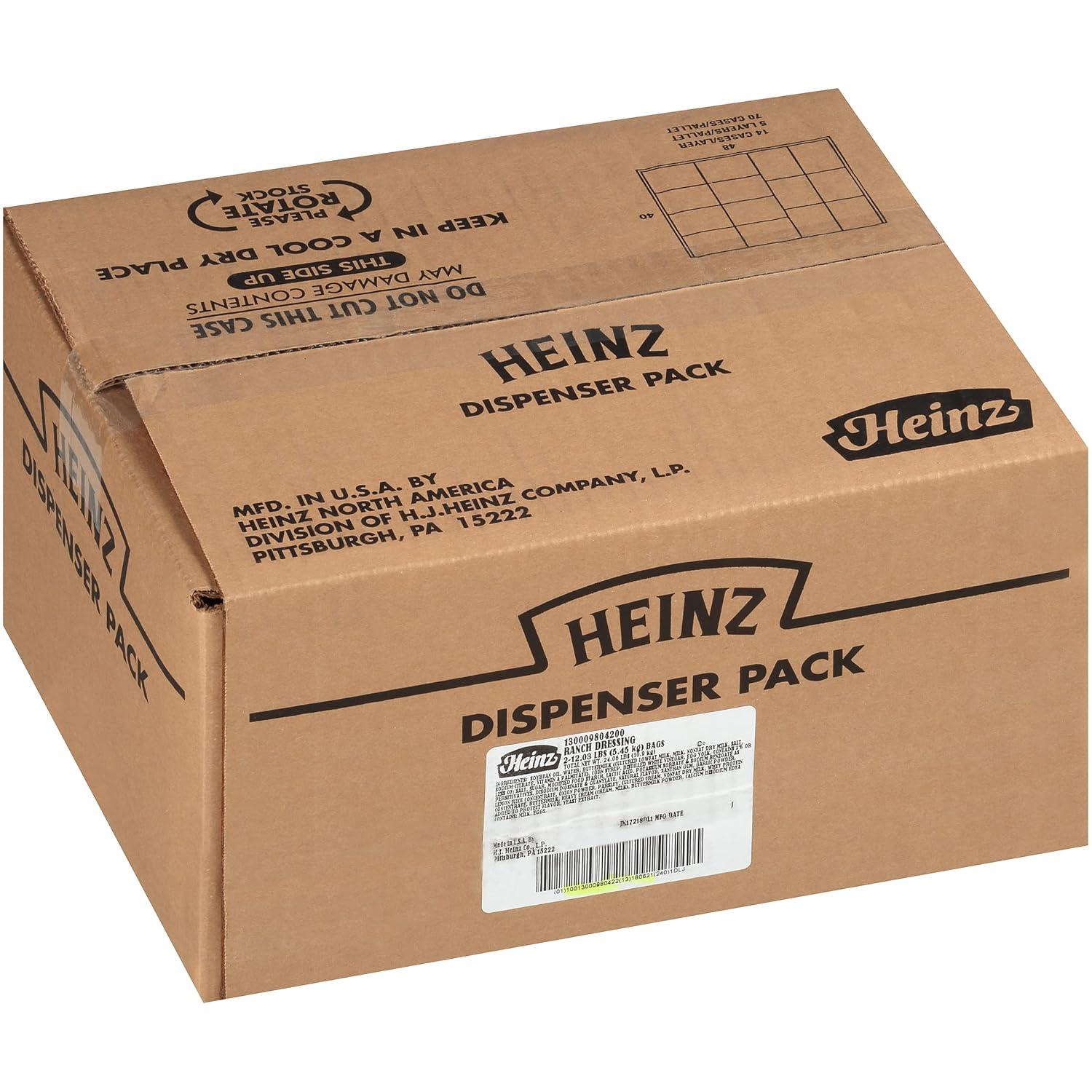 image:imageHeinz Ranch Dressing Single Serve Packet 2 oz Packets Pack of 60Ranch