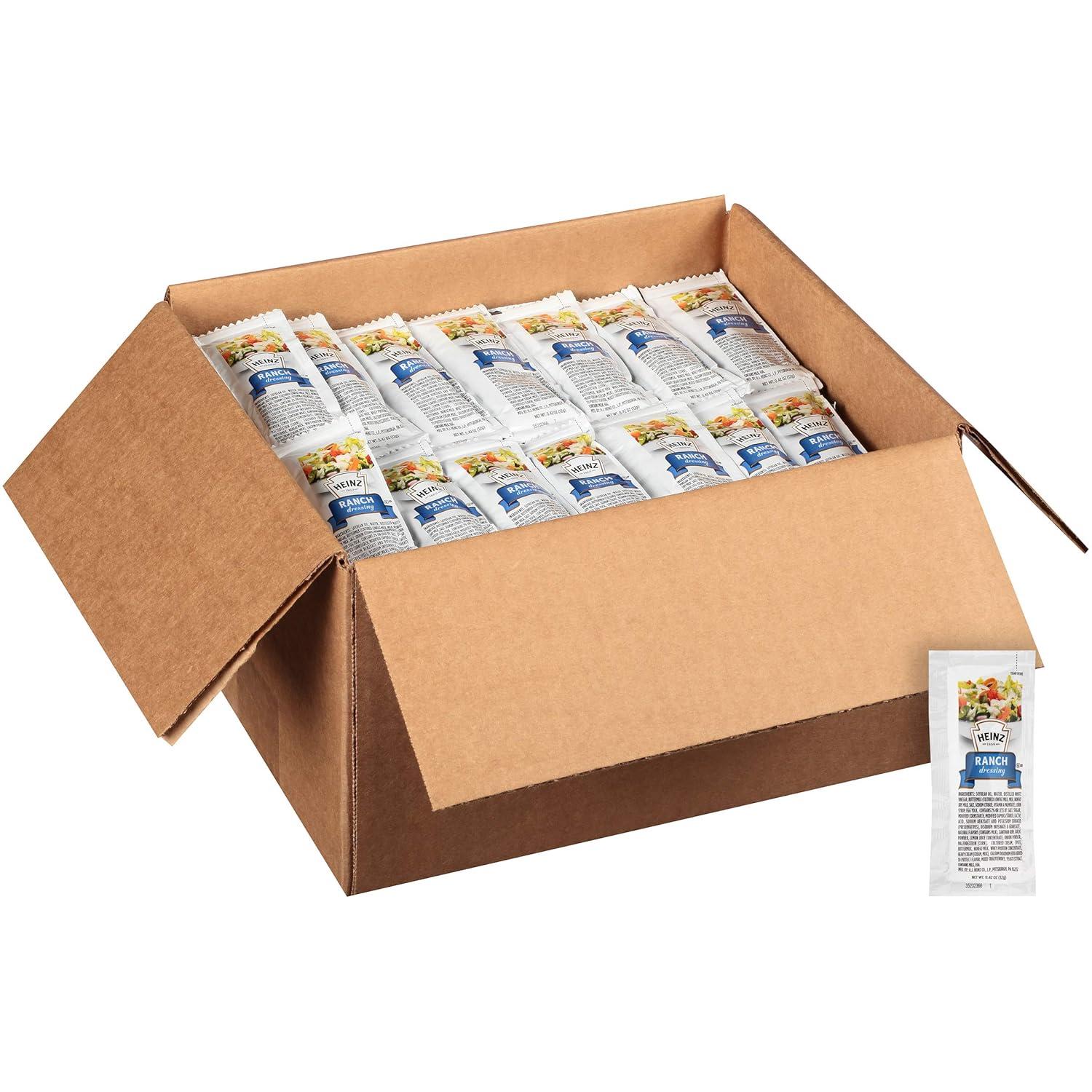 image:imageHeinz Ranch Dressing Single Serve Packet 2 oz Packets Pack of 60Ranch