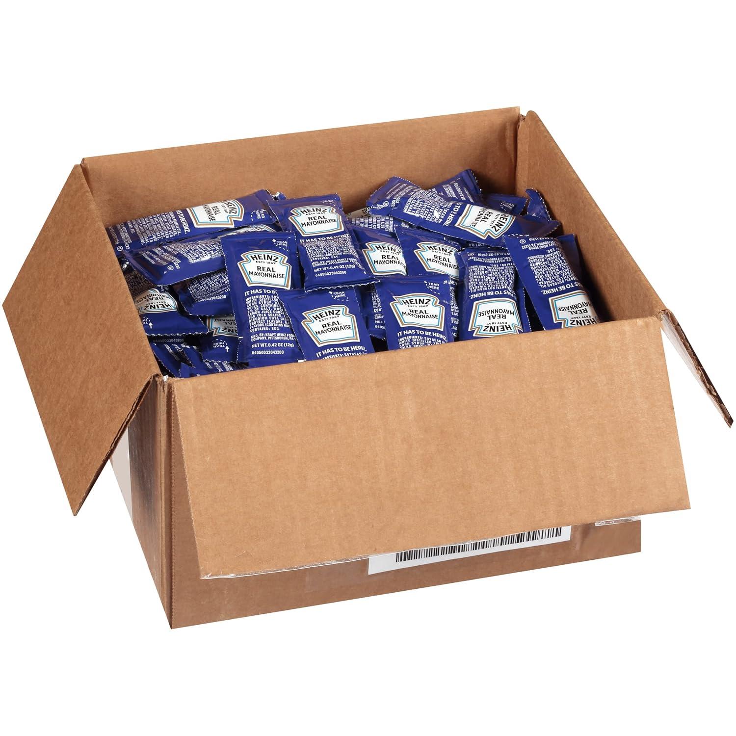 image:imageHeinz Real Mayonnaise Single Serve Packet 04 oz Packets Pack of 500Mayonnaise
