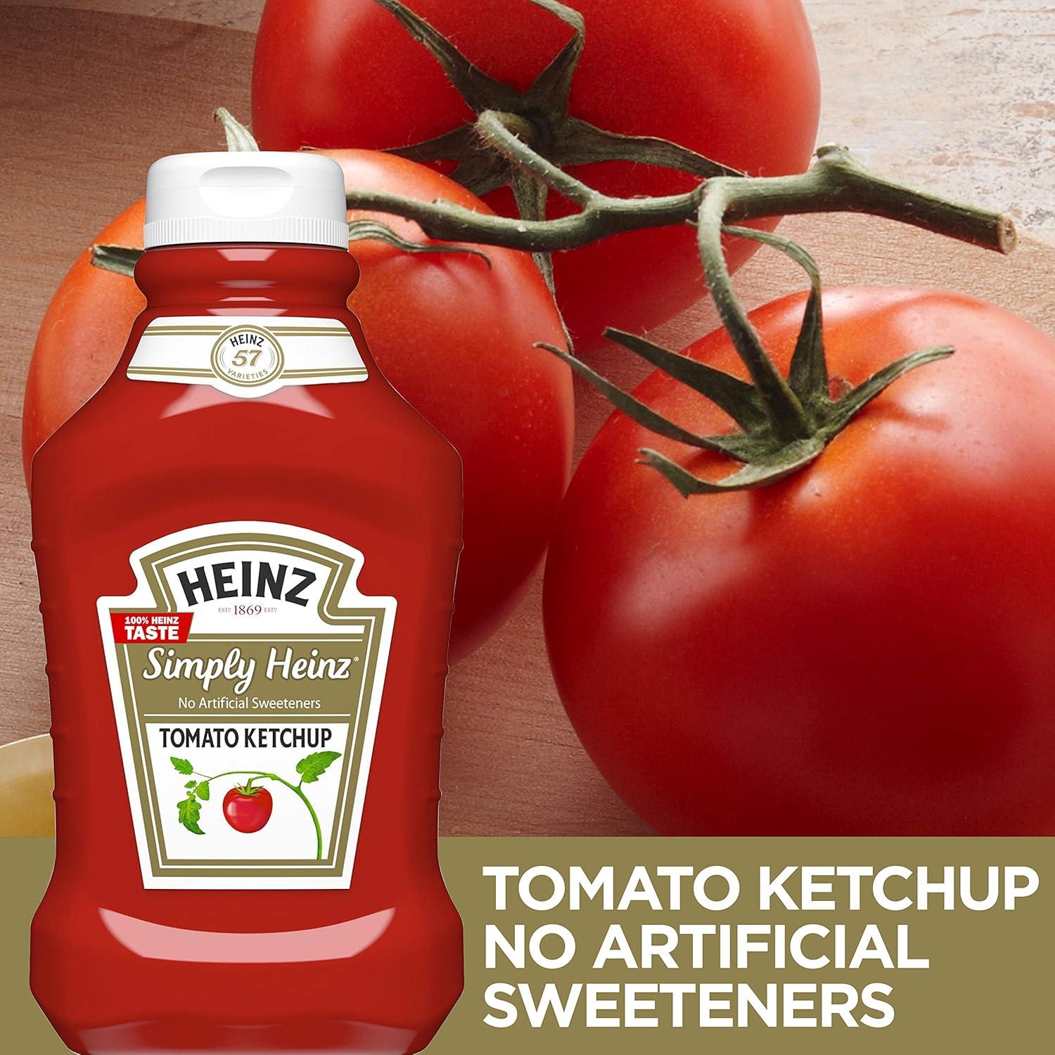 image:imageHeinz Simply Tomato Ketchup with No Artificial Sweeteners 31 oz BottleSimply Tomato Ketchup
