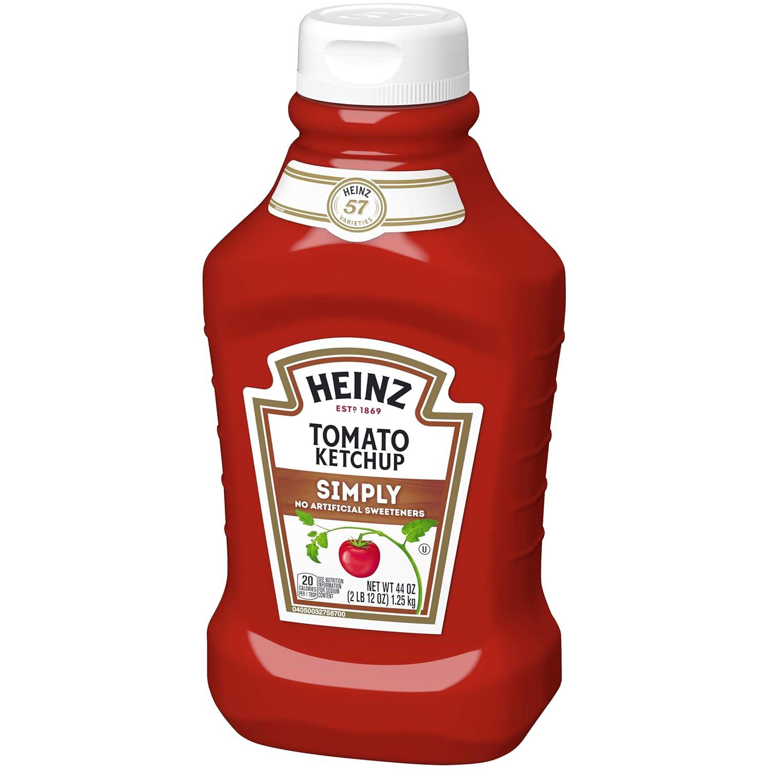 image:imageHeinz Simply Tomato Ketchup with No Artificial Sweeteners 31 oz BottleSimply Tomato Ketchup