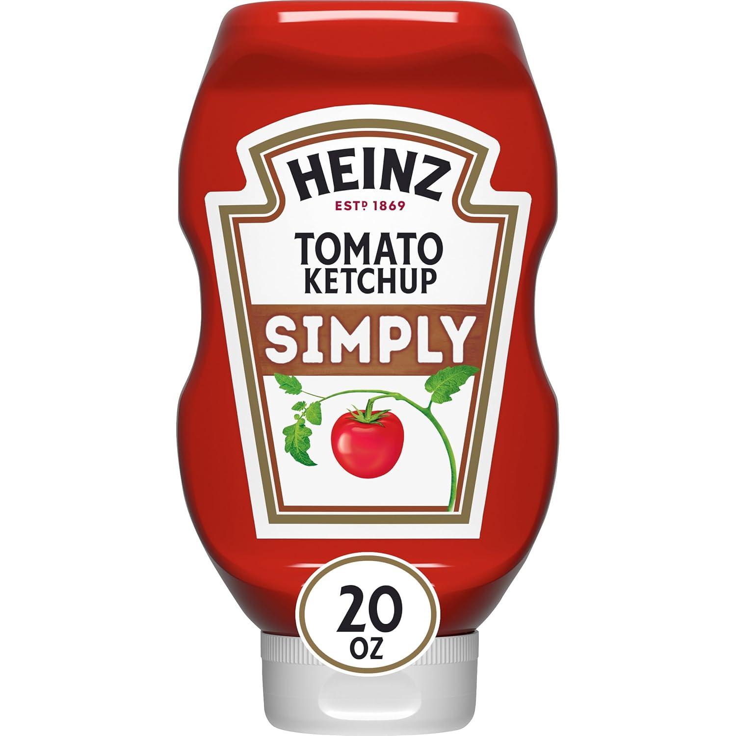 image:imageHeinz Simply Tomato Ketchup with No Artificial Sweeteners 31 oz BottleSimply Tomato Ketchup