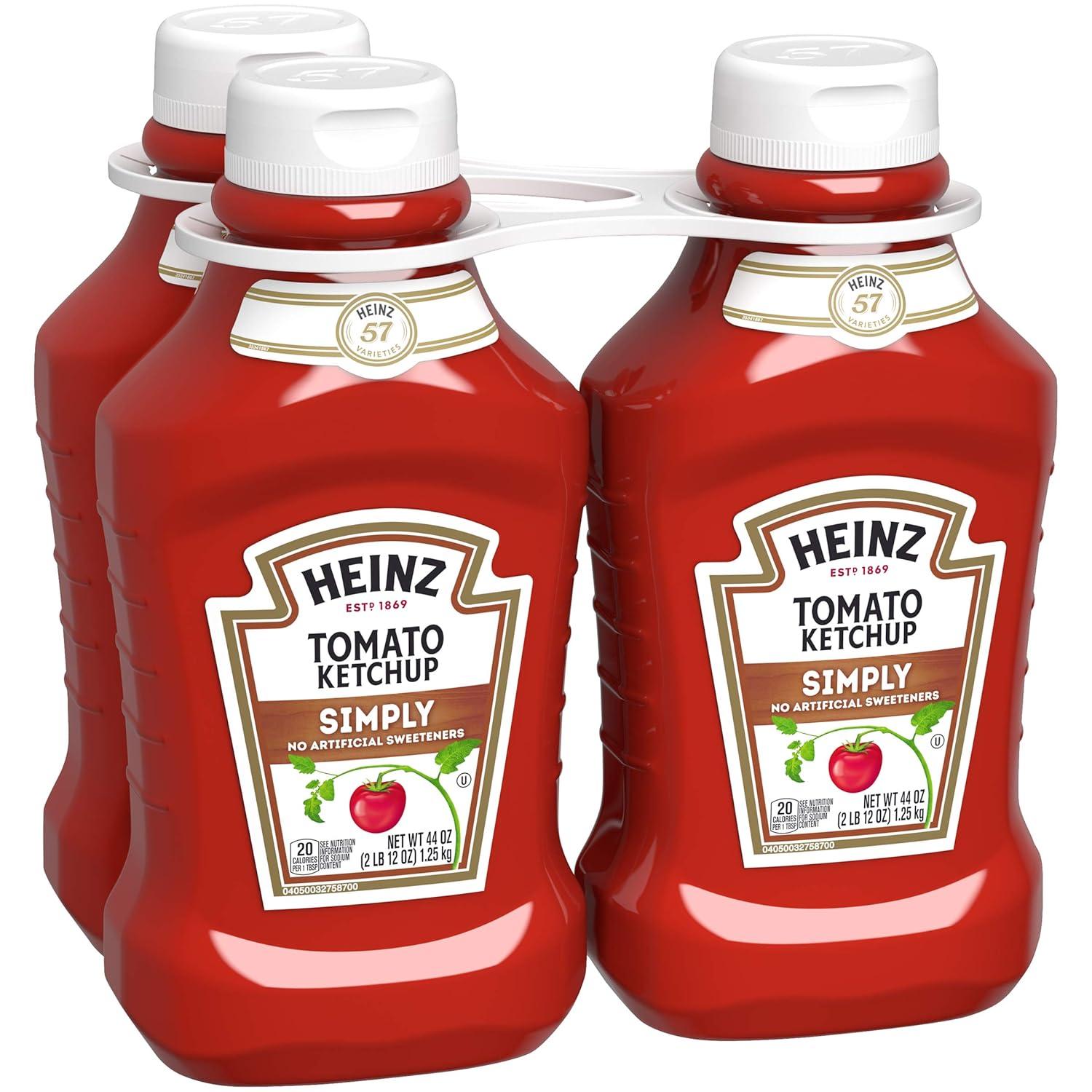 image:imageHeinz Simply Tomato Ketchup with No Artificial Sweeteners 31 oz BottleSimply Tomato Ketchup