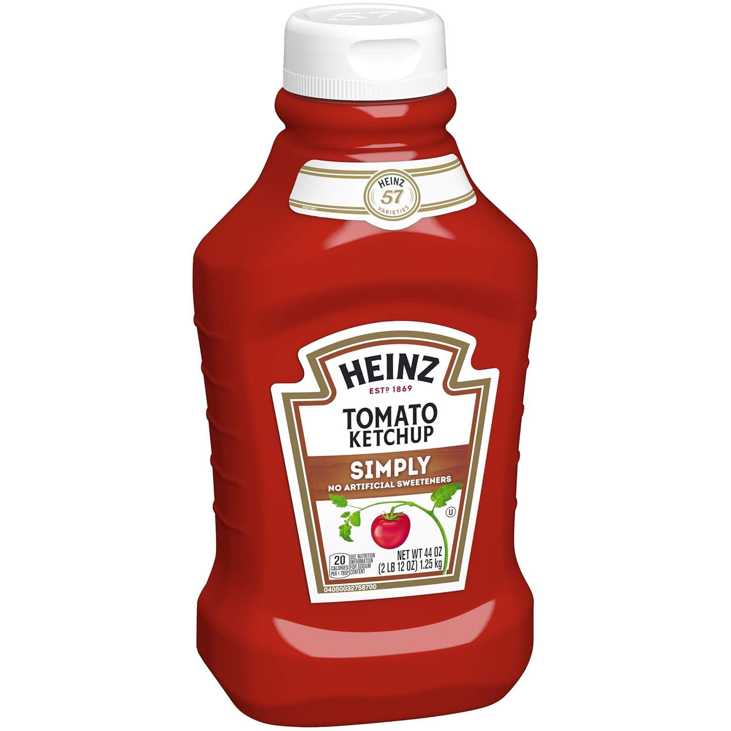 image:imageHeinz Simply Tomato Ketchup with No Artificial Sweeteners 31 oz BottleSimply Tomato Ketchup