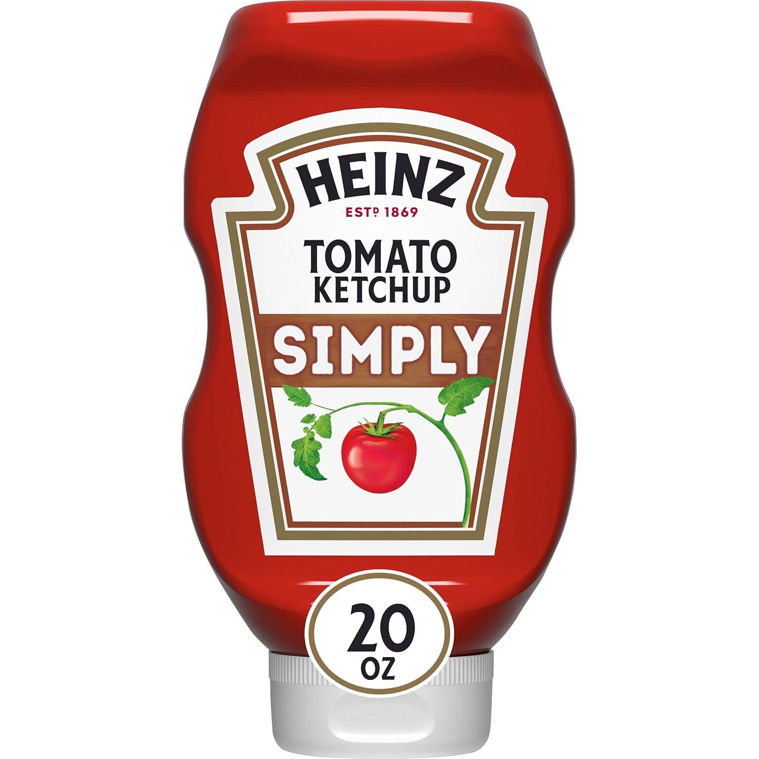 image:imageHeinz Simply Tomato Ketchup with No Artificial Sweeteners 31 oz BottleSimply Tomato Ketchup
