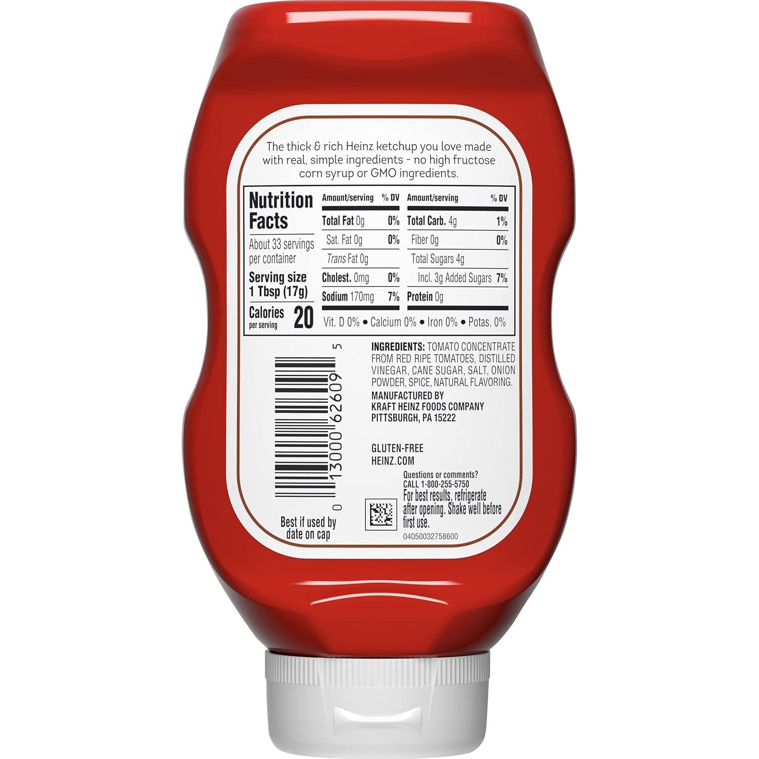 image:imageHeinz Simply Tomato Ketchup with No Artificial Sweeteners 31 oz BottleSimply Tomato Ketchup