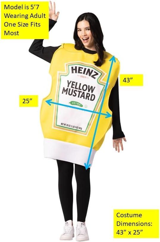image:imageHeinz Squeeze Mustard Bottle Costume Adult
