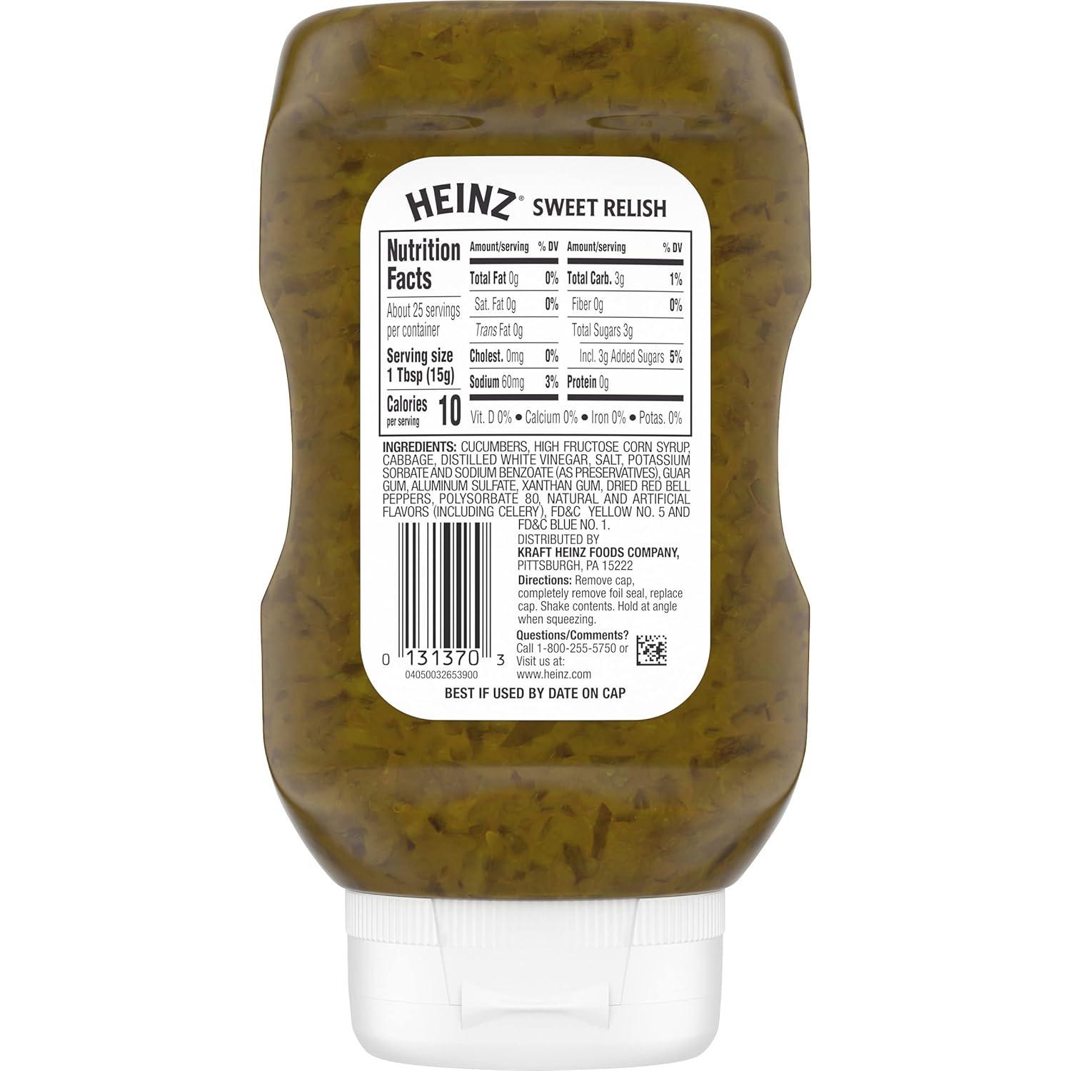 image:imageHeinz Sweet Relish 127 fl oz BottleSweet Relish