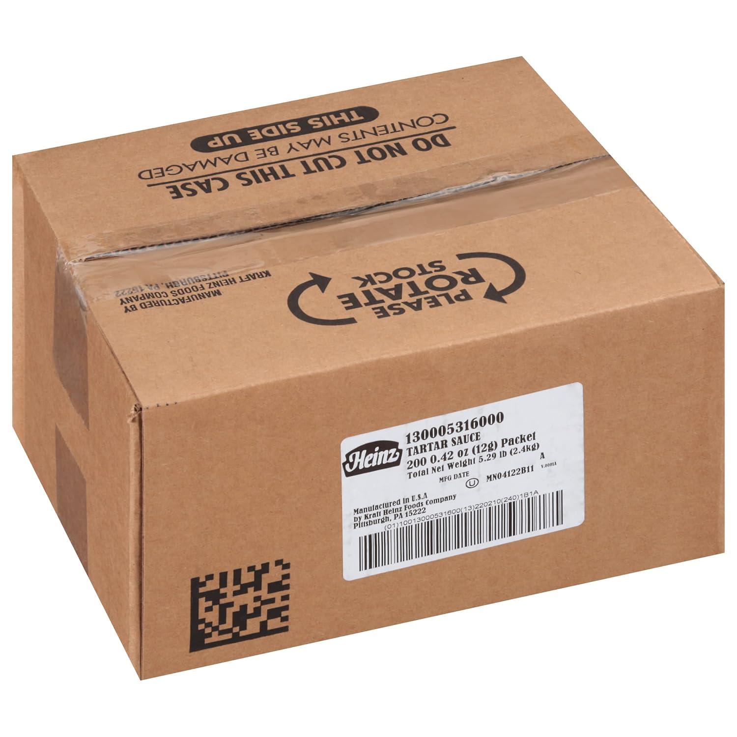 image:imageHeinz Tartar Sauce Single Serve Packet 04 oz Packets Pack of 200Tartar