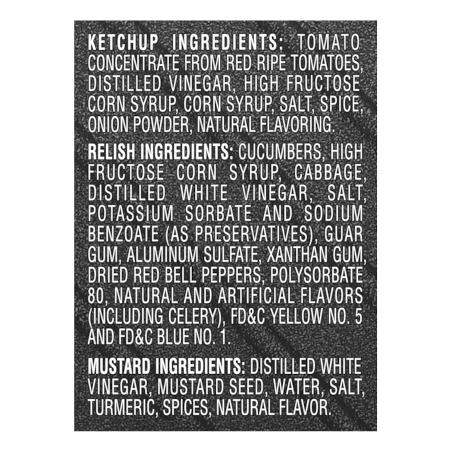 image:imageHeinz Tomato Ketchup Sweet Relish amp Yellow Mustard Grill Pack 3 ct Pack3 Piece Assortment Pack of 2
