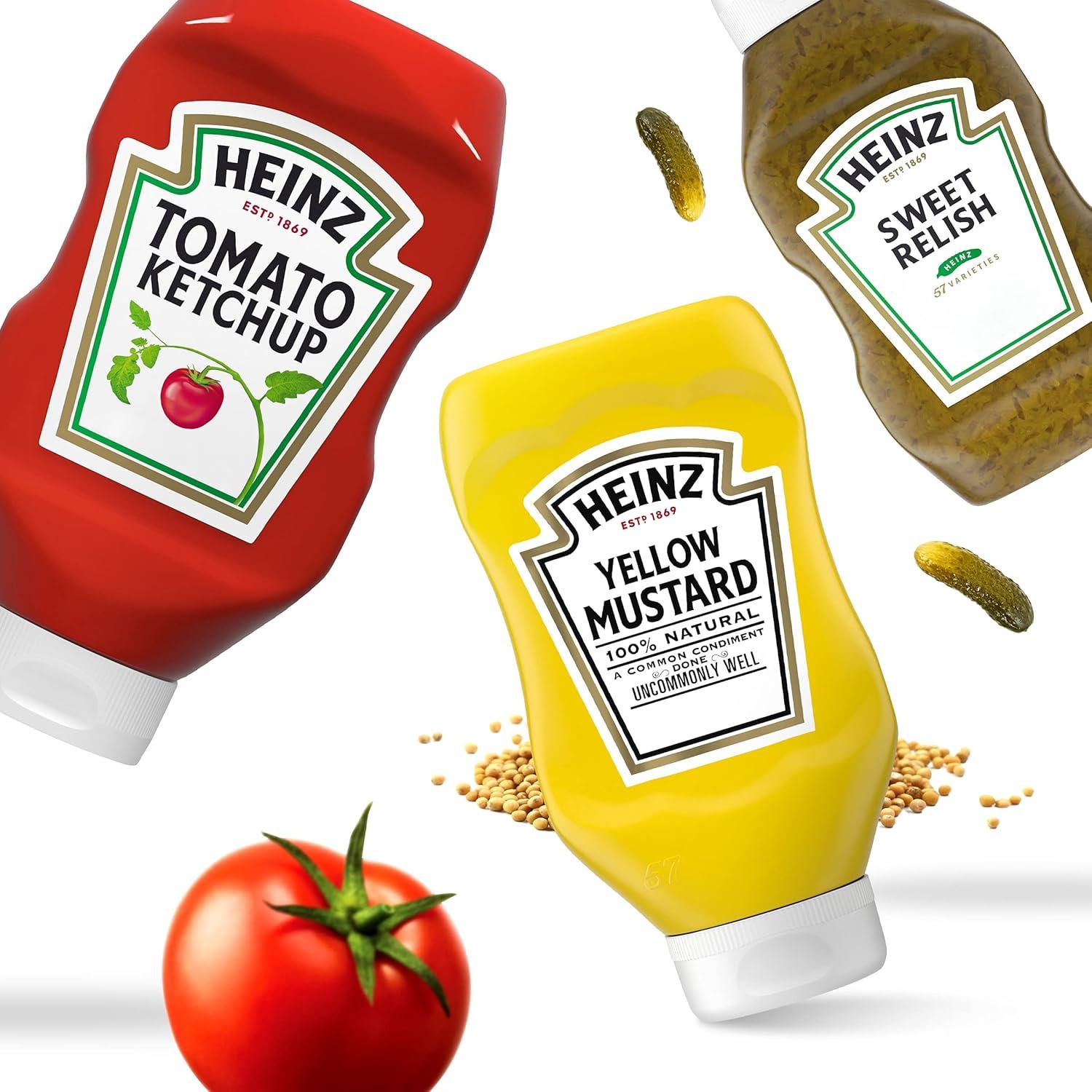 image:imageHeinz Tomato Ketchup Sweet Relish amp Yellow Mustard Grill Pack 3 ct Pack3 Piece Assortment Pack of 2