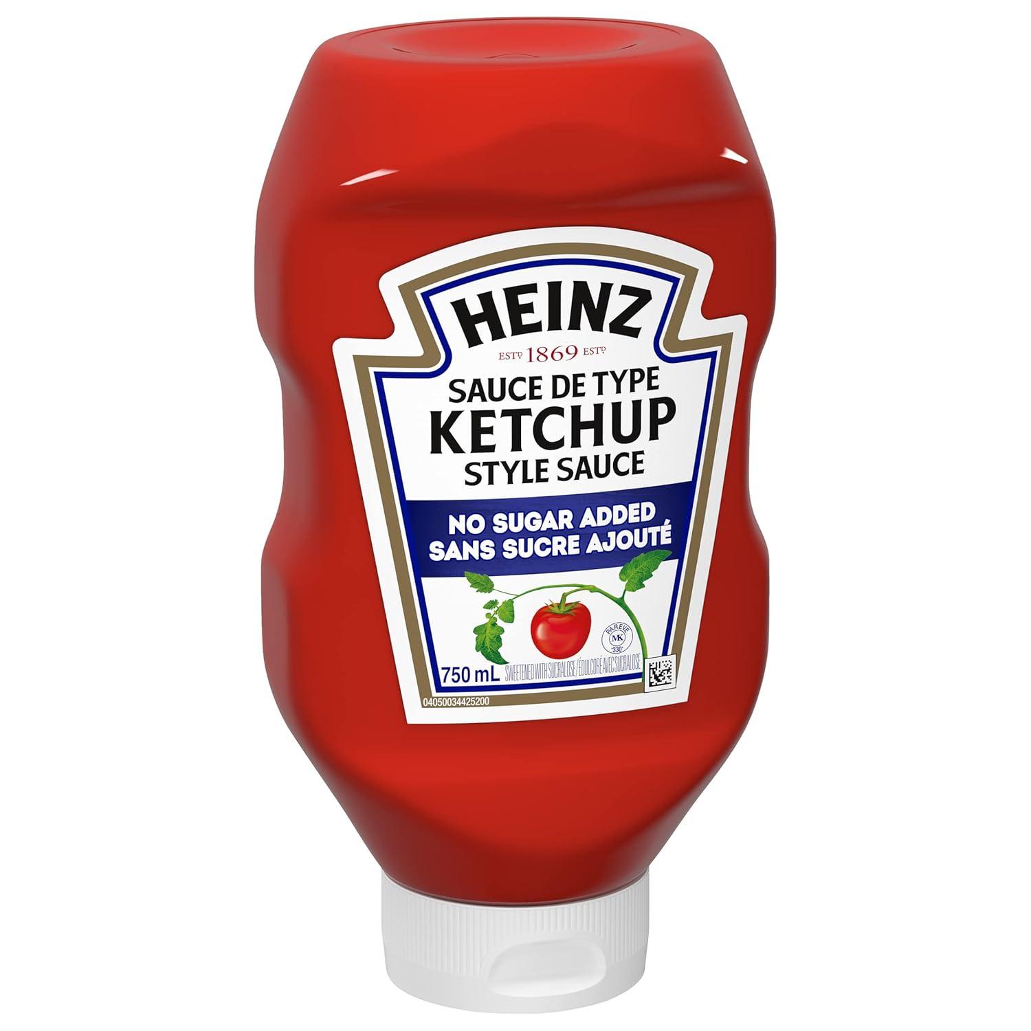 image:imageHeinz Tomato Ketchup with No Sugar Added 13 oz BottleKetchup Style