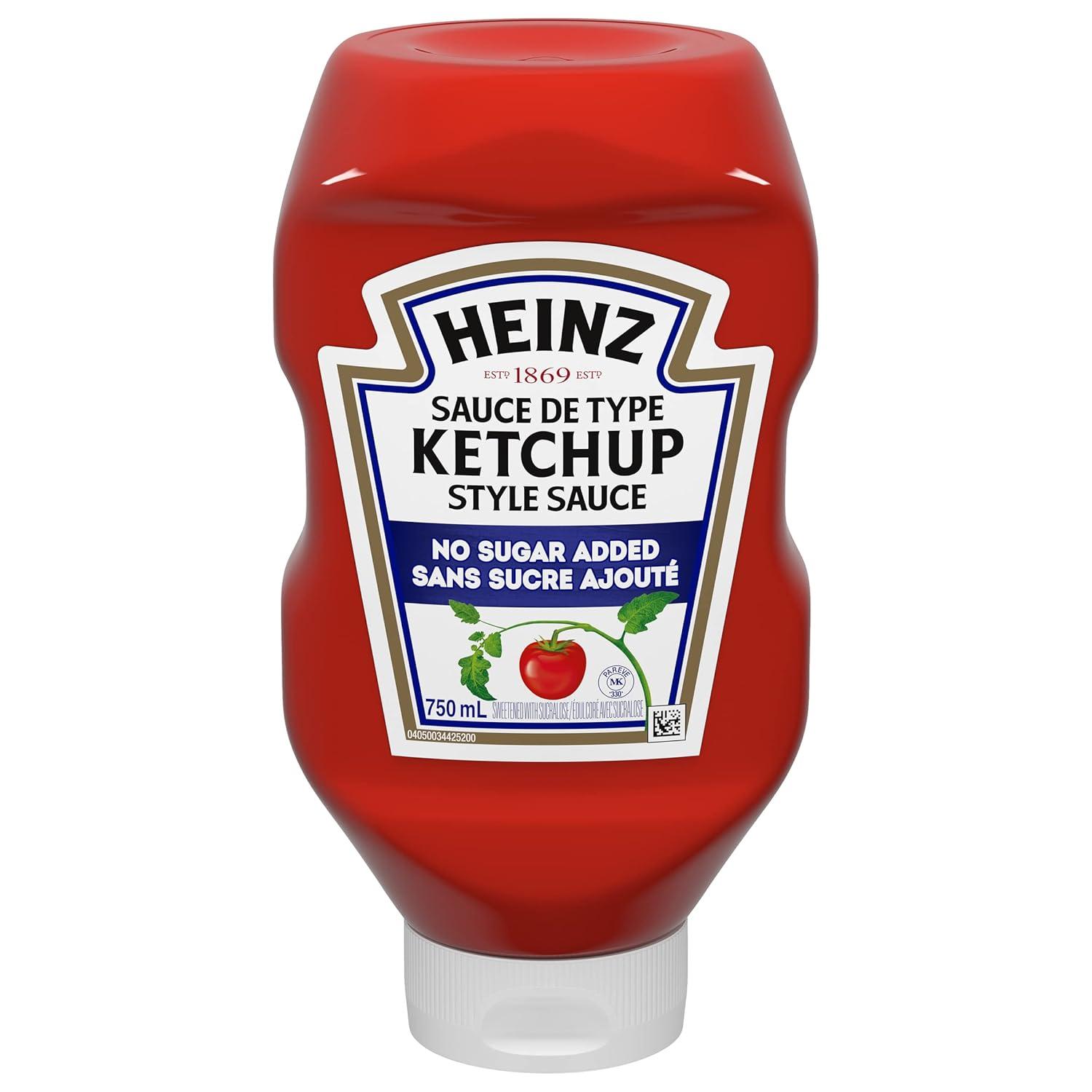 image:imageHeinz Tomato Ketchup with No Sugar Added 13 oz BottleKetchup Style