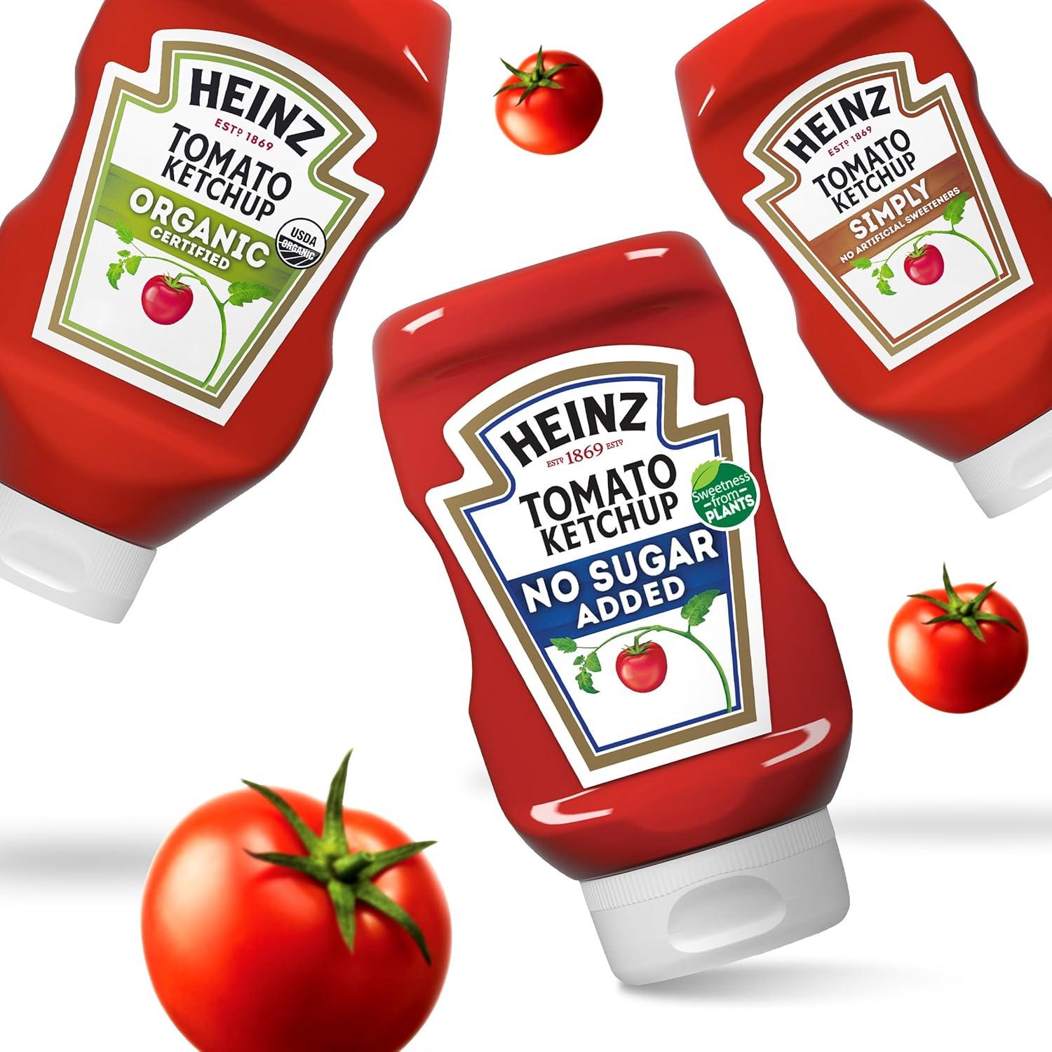 image:imageHeinz Tomato Ketchup with No Sugar Added 13 oz BottleNo Added Sugar