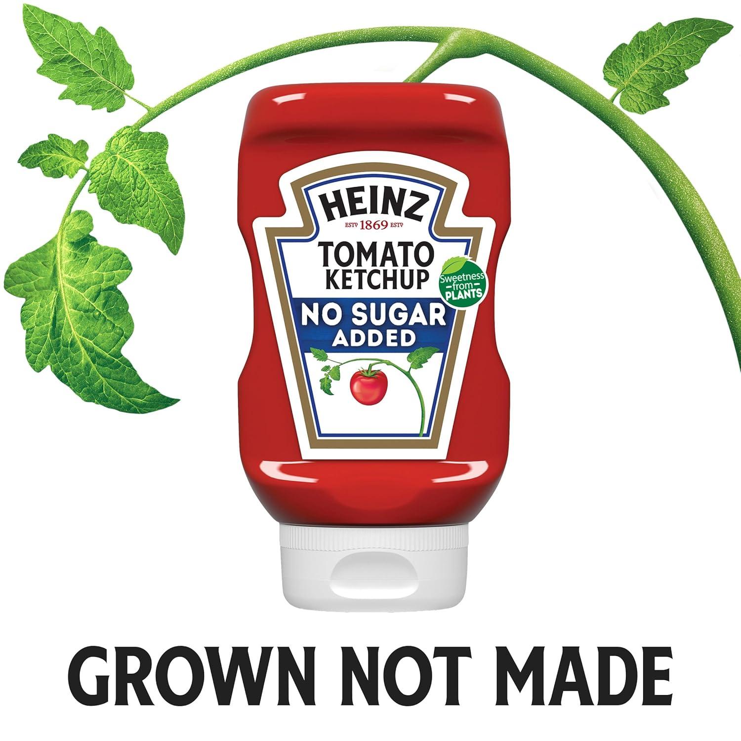 image:imageHeinz Tomato Ketchup with No Sugar Added 13 oz BottleNo Added Sugar