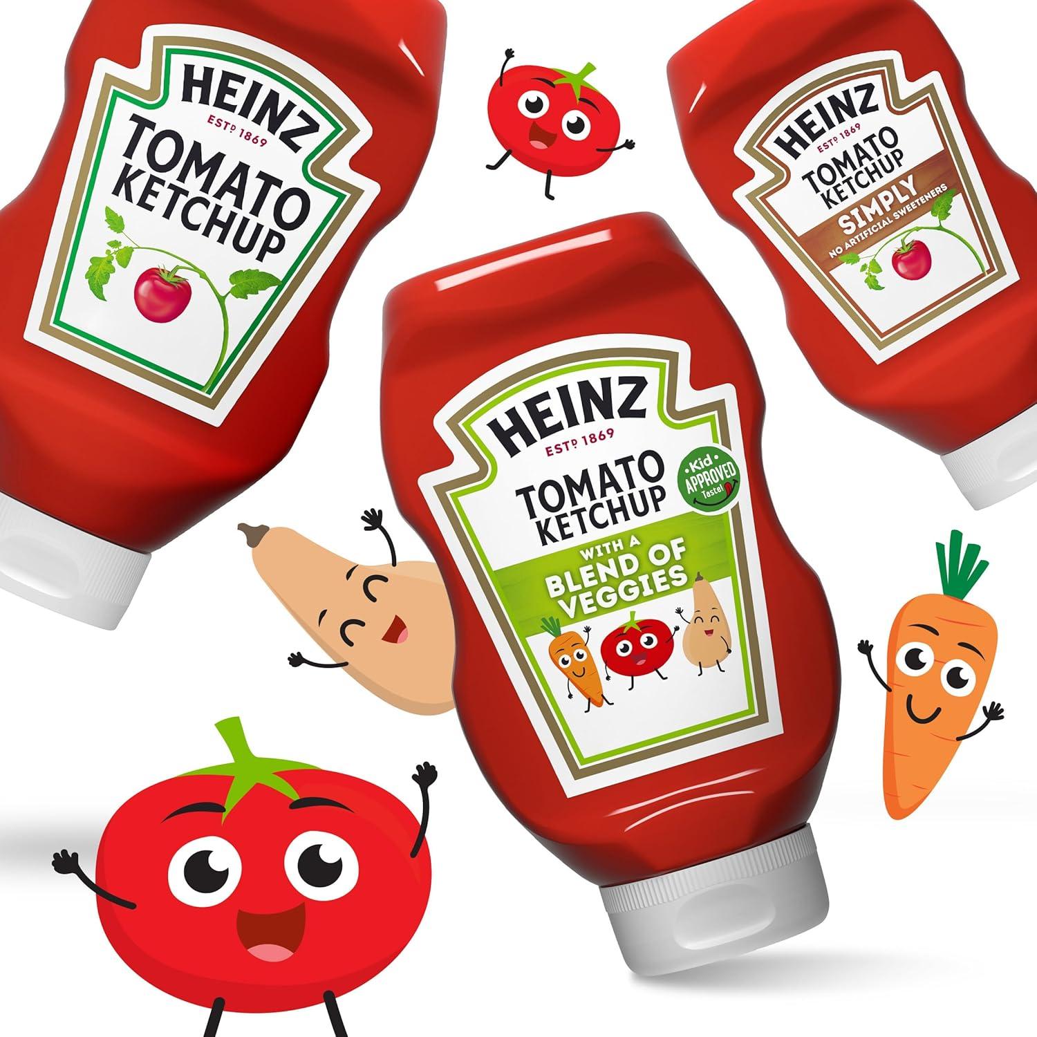 image:imageHeinz Tomato Ketchup with a Blend of Veggies 195 oz Bottle