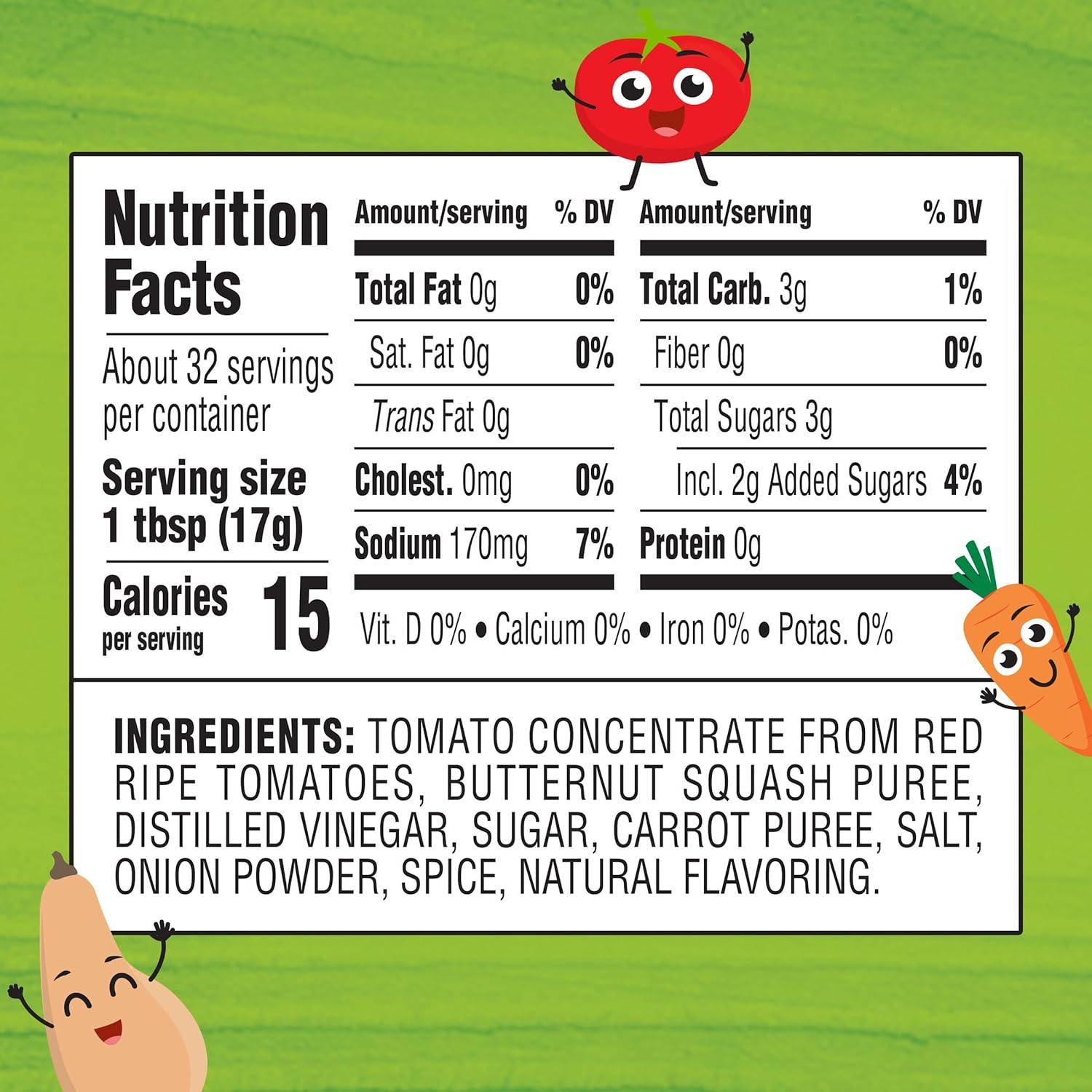 image:imageHeinz Tomato Ketchup with a Blend of Veggies 195 oz Bottle