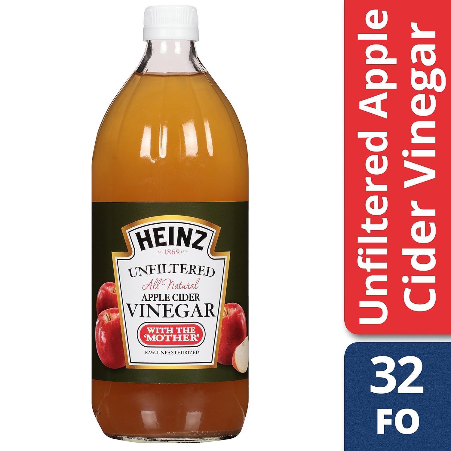 image:imageHeinz Vinegar Natural Unflitered Apple Vinegar 32oz Bottle32 Fl Oz Pack of 2