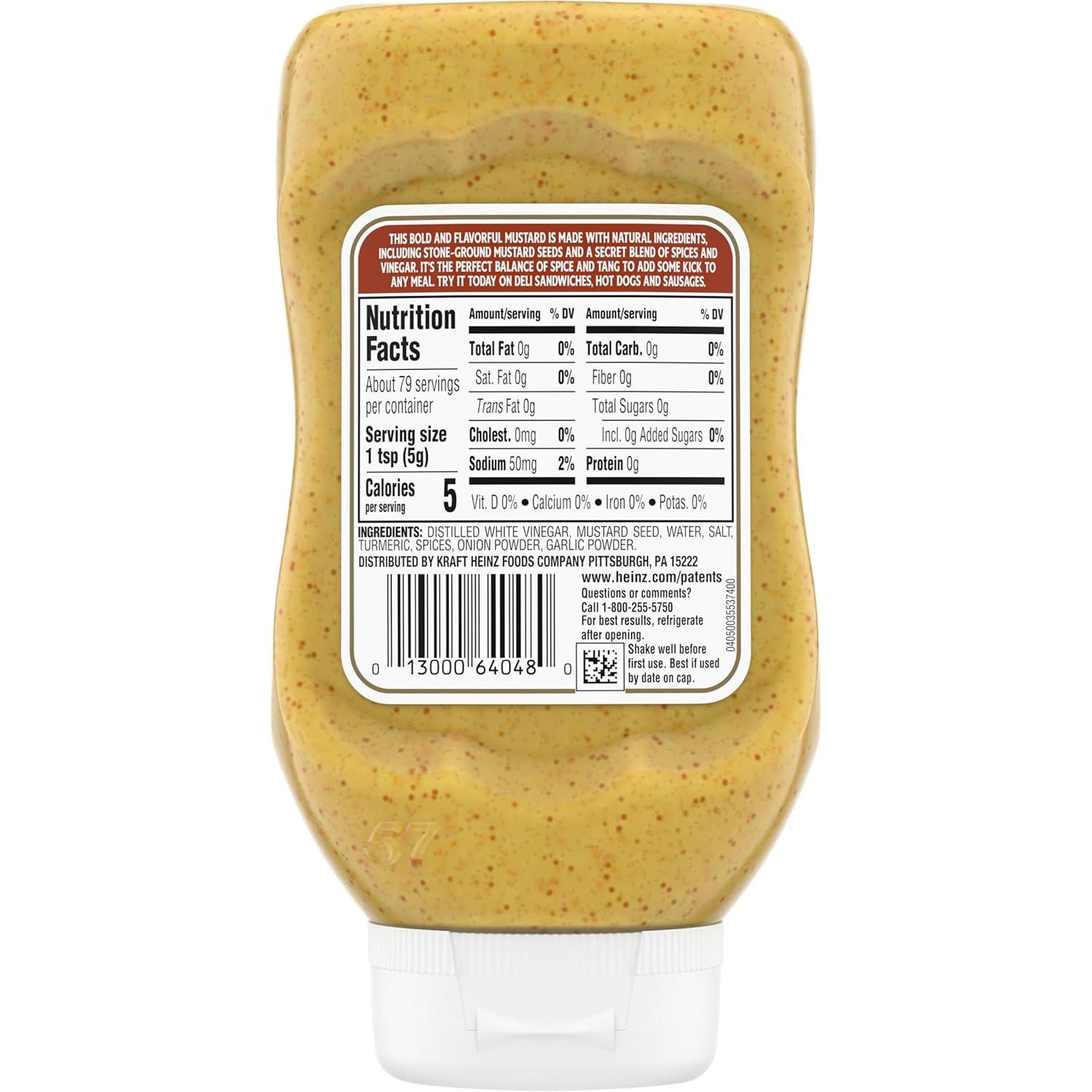image:imageHeinz Yellow Mustard 14 ozSpicy Brown