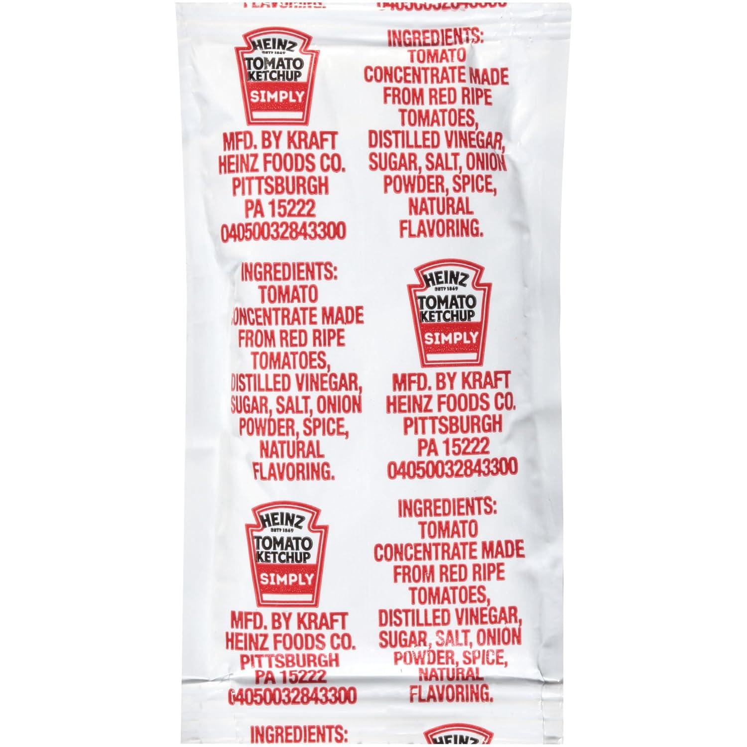 image:imageSimply Heinz Ketchup 031oz Packets Pack of 1000Ketchup