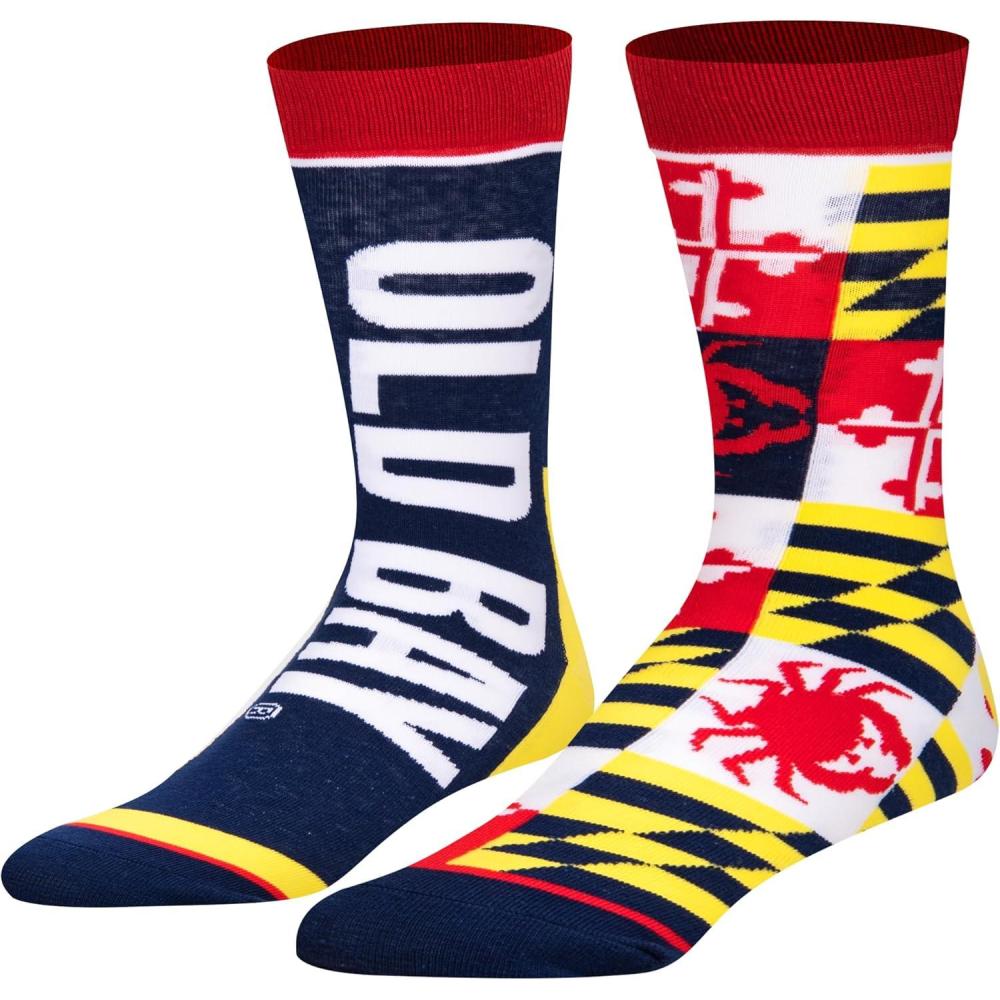 image:imageCool Socks Condiment Novelty Crew Socks for Men amp Women Fun FoodThemed Gift Colorful Everyday Crew Sock CollectionOld Bay
