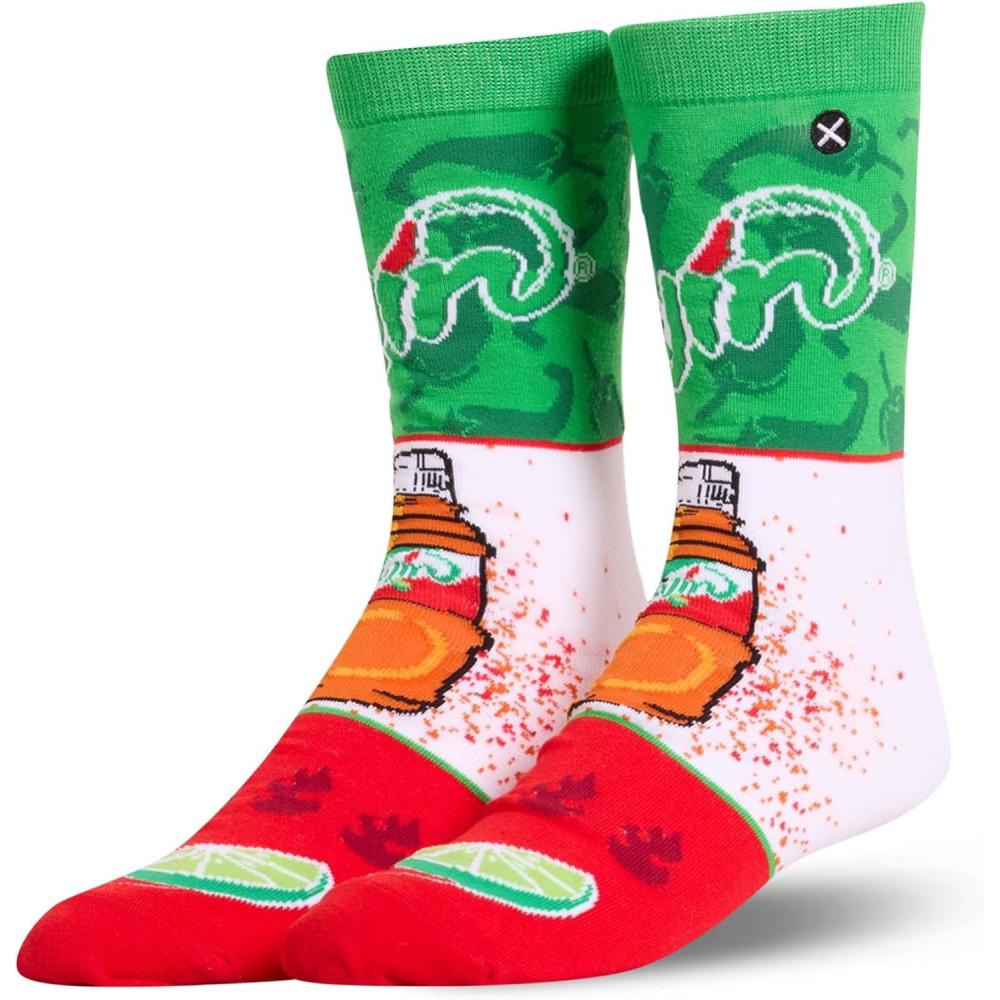 image:imageCool Socks Condiment Novelty Crew Socks for Men amp Women Fun FoodThemed Gift Colorful Everyday Crew Sock CollectionTajin Mash Up
