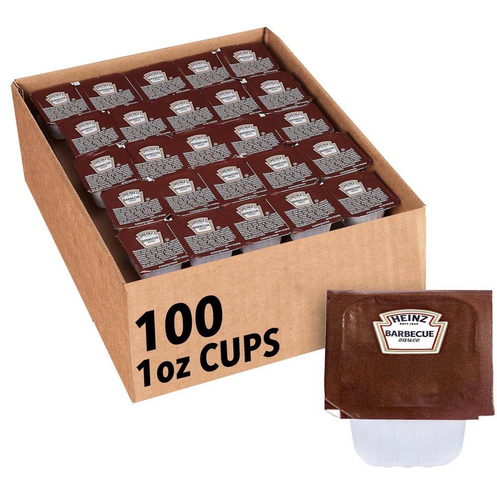 image:imageHeinz BBQ Sauce Dip Cup Single Serve Packet 1 oz Packets Pack of 100Barbecue