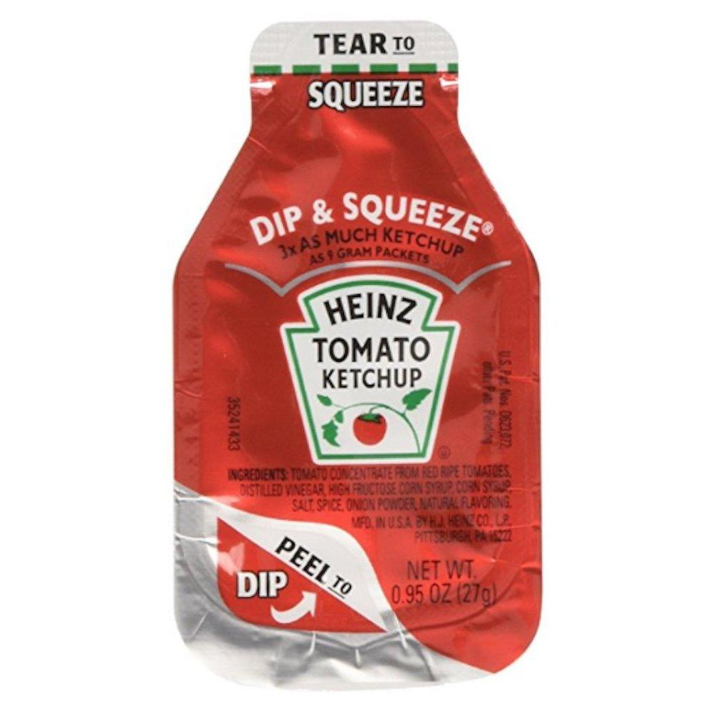 image:imageHeinz Ketchup Single Serve Packets 9g Packets Pack of 1000095 Ounce Pack of 50
