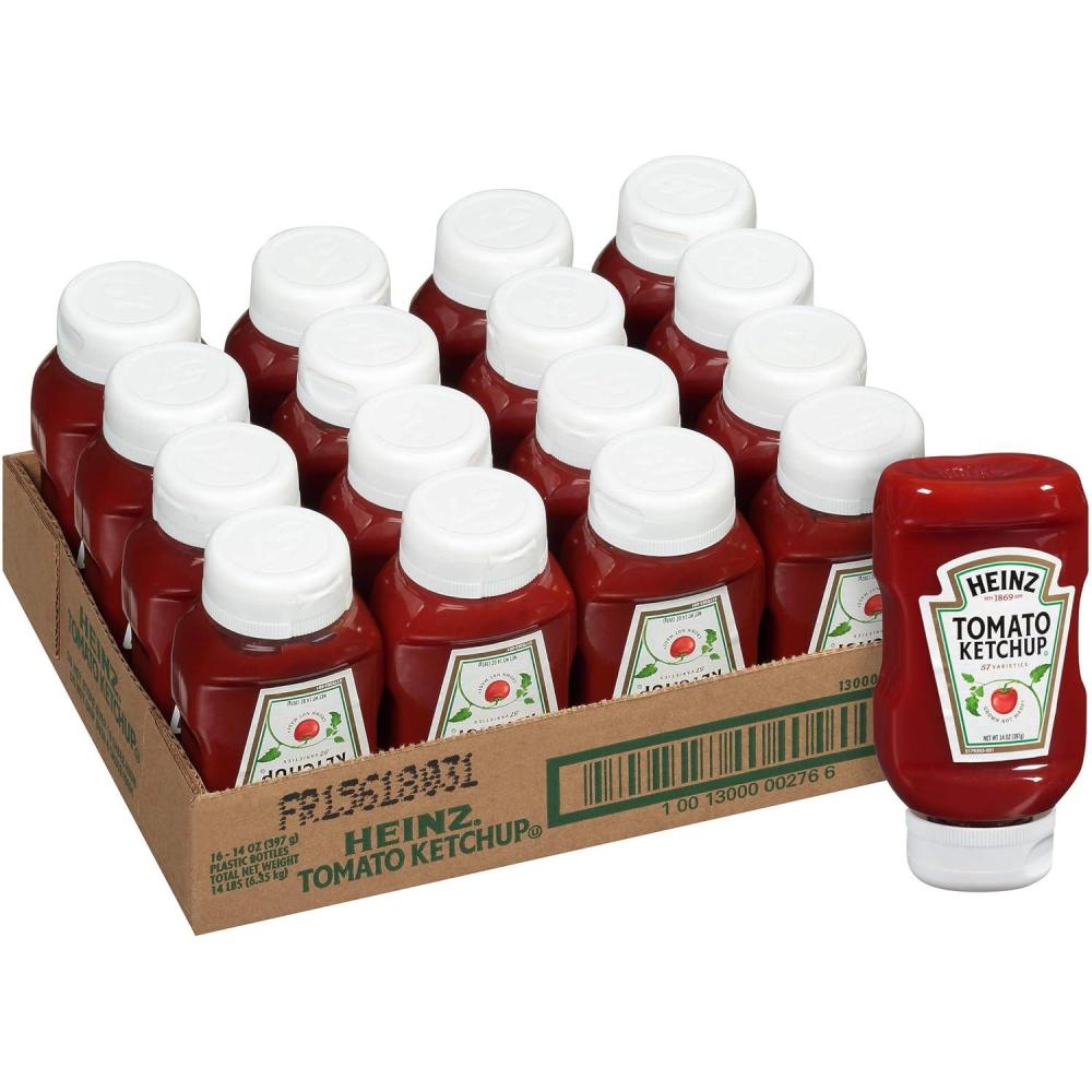 image:imageHeinz Ketchup Single Serve Packets 9g Packets Pack of 100014 Ounce Pack of 16