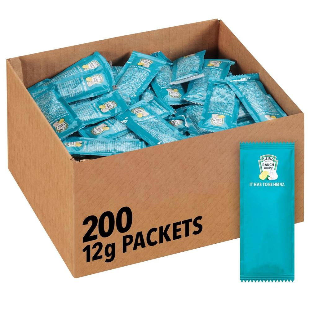 image:imageHeinz Ranch Dressing Single Serve Packet 2 oz Packets Pack of 60Ranch